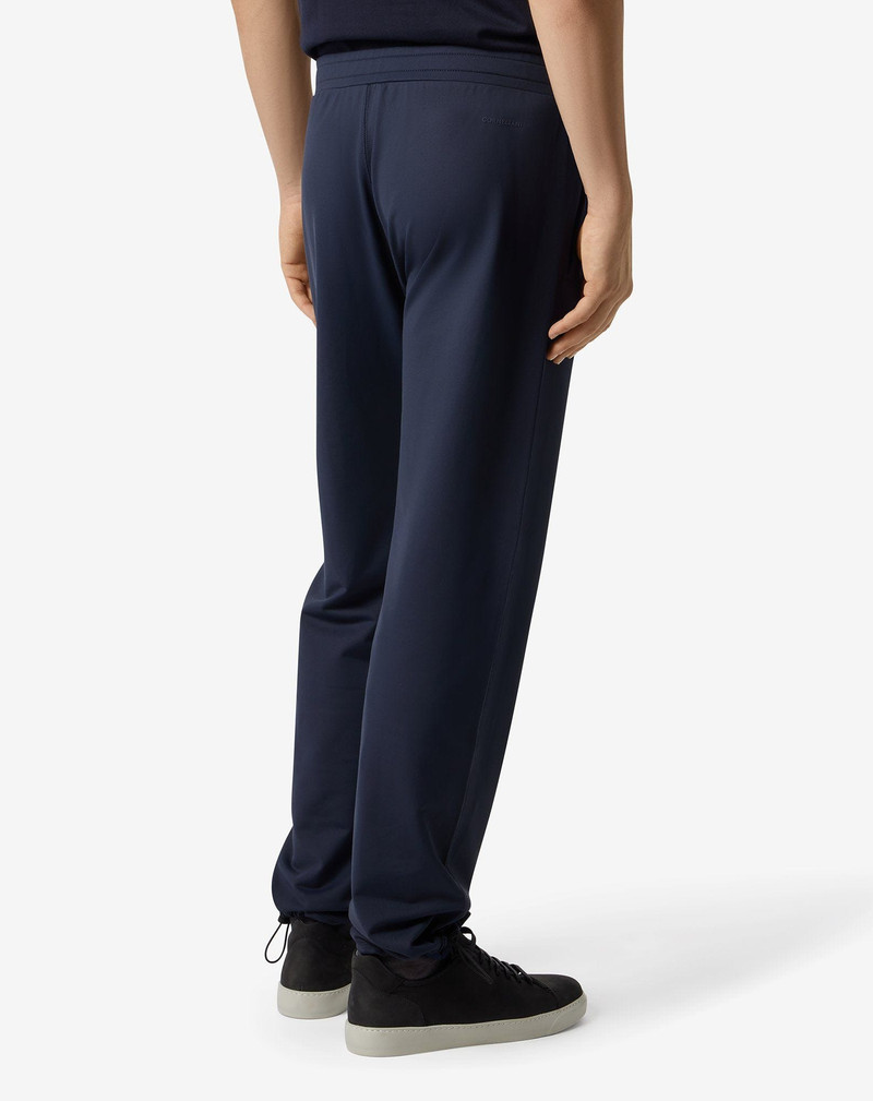 Blue stretch technical fabric joggers 3