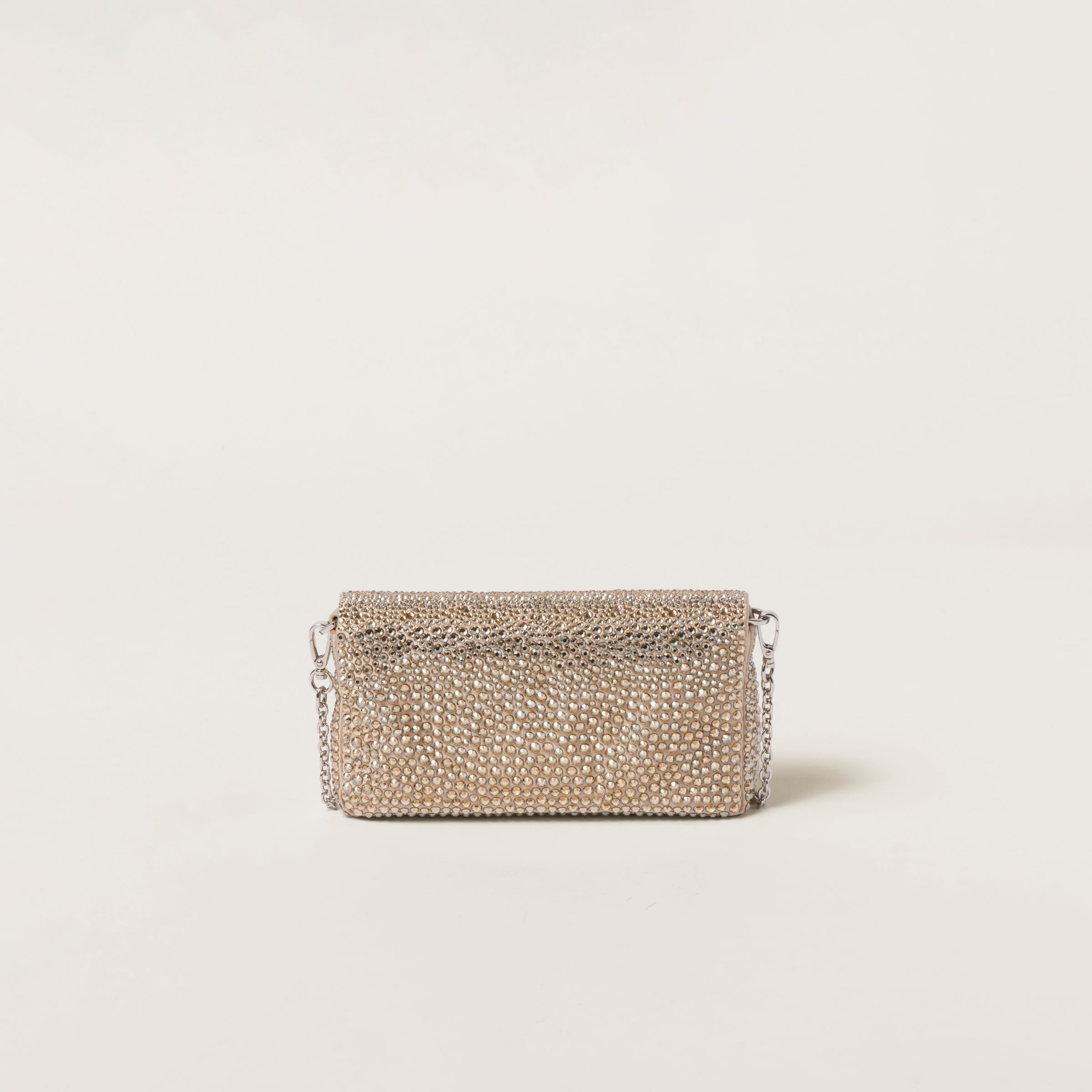 Satin mini-bag with synthetic crystals - 2