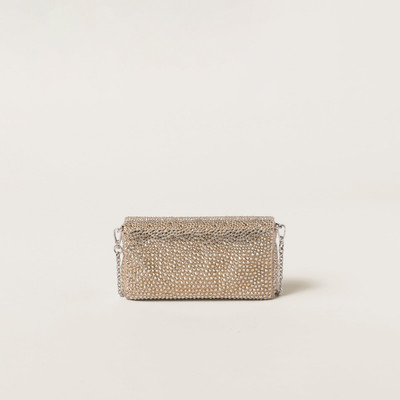 Miu Miu Satin mini-bag with synthetic crystals outlook
