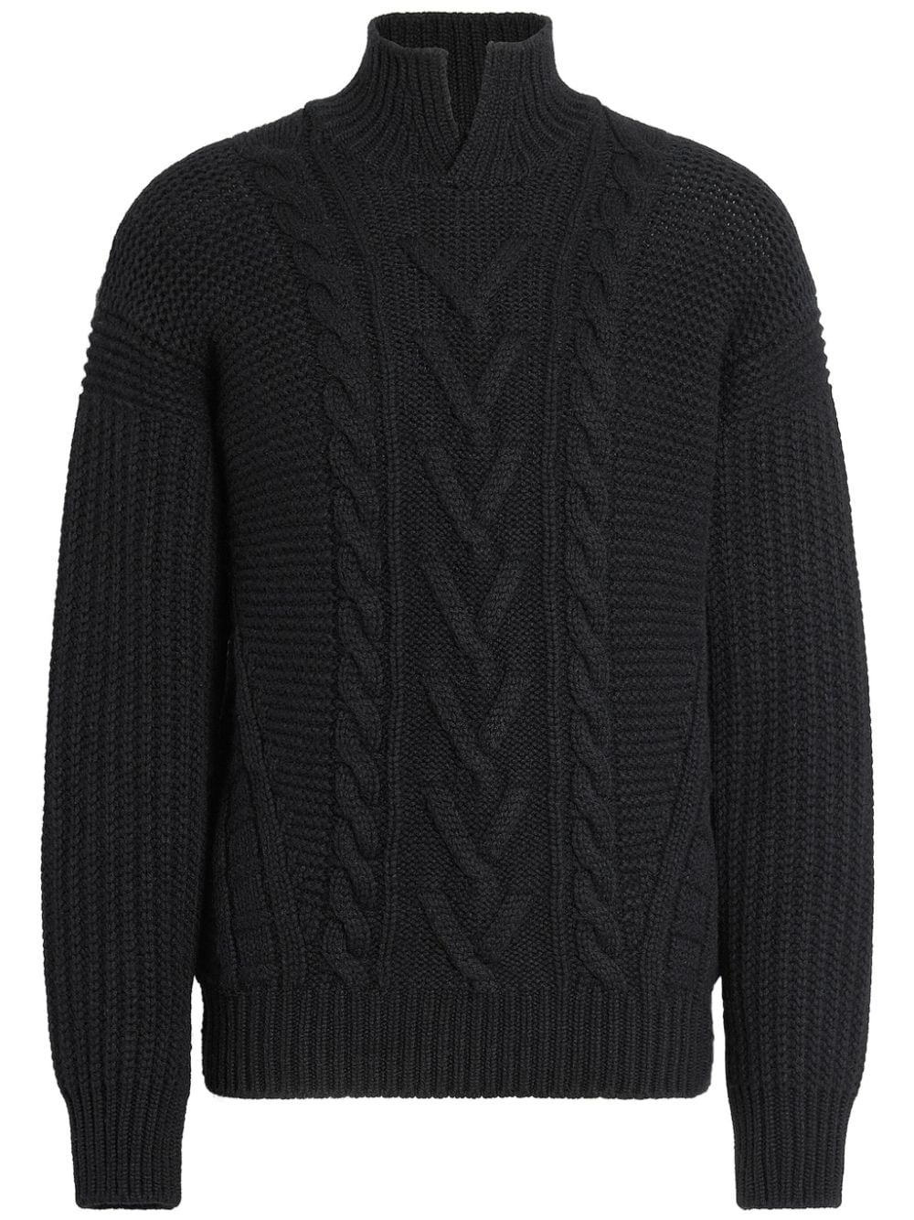 Oasi high-neck cashmere jumper - 1