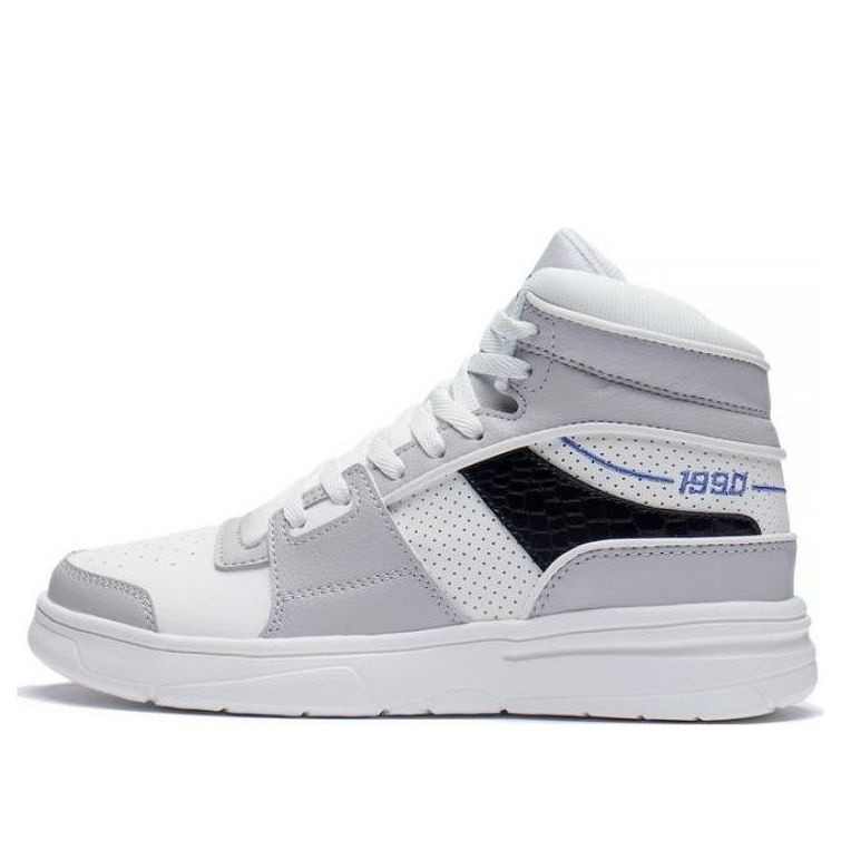 (WMNS) Li-Ning WeiWu High Top Shoes 'White Grey' ABCS098-1 - 1