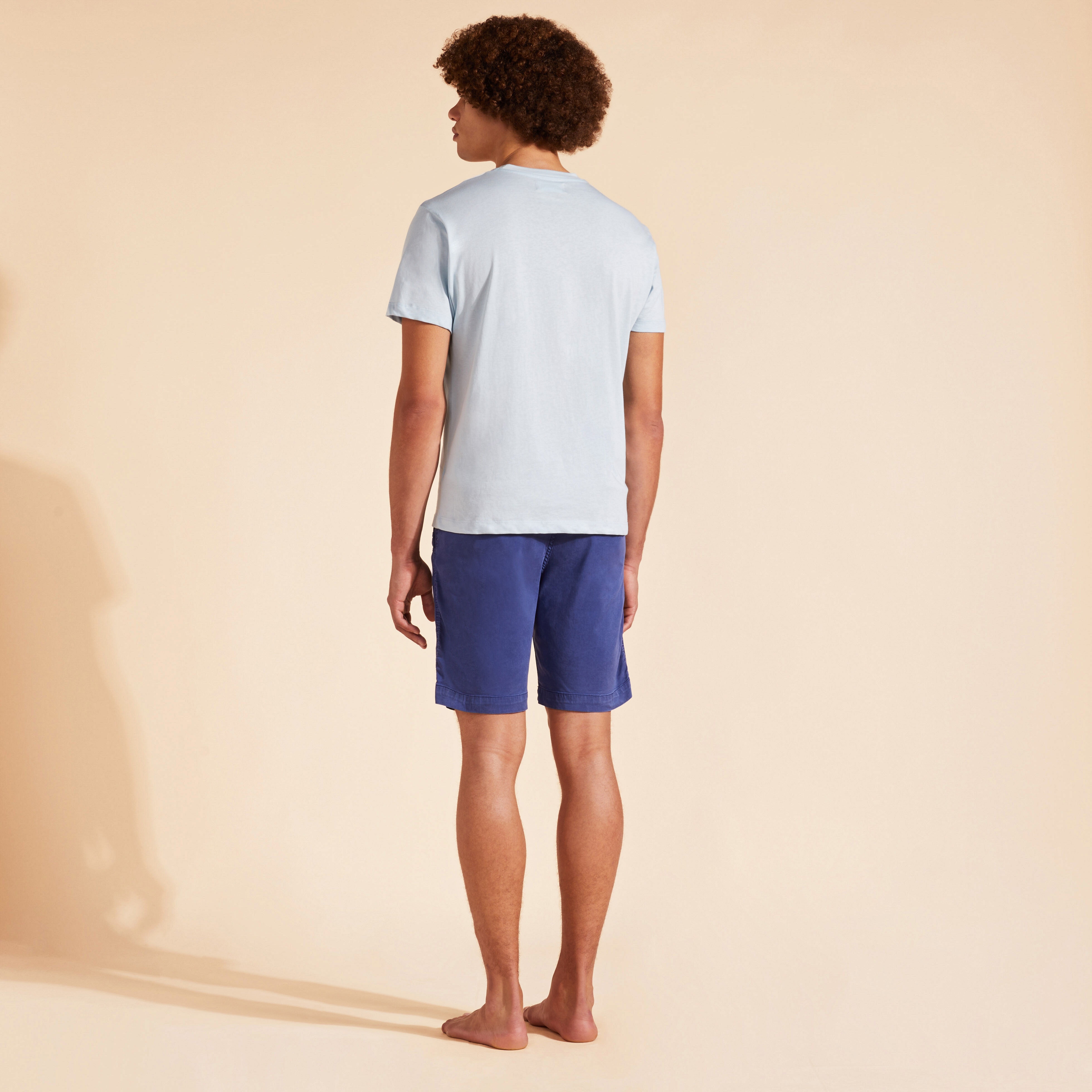 Men Cotton T-Shirt Surf and Mini Moke - 4