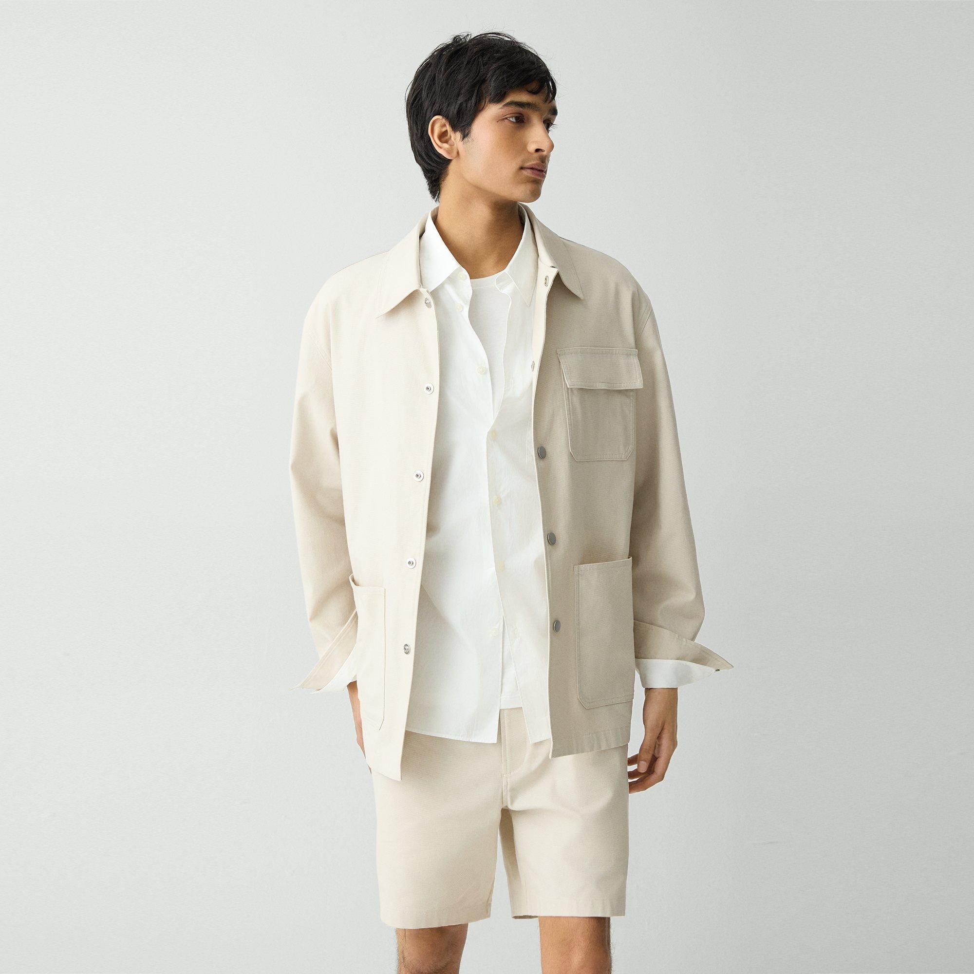 Utility Coat in Stretch Cotton Canvas - 2