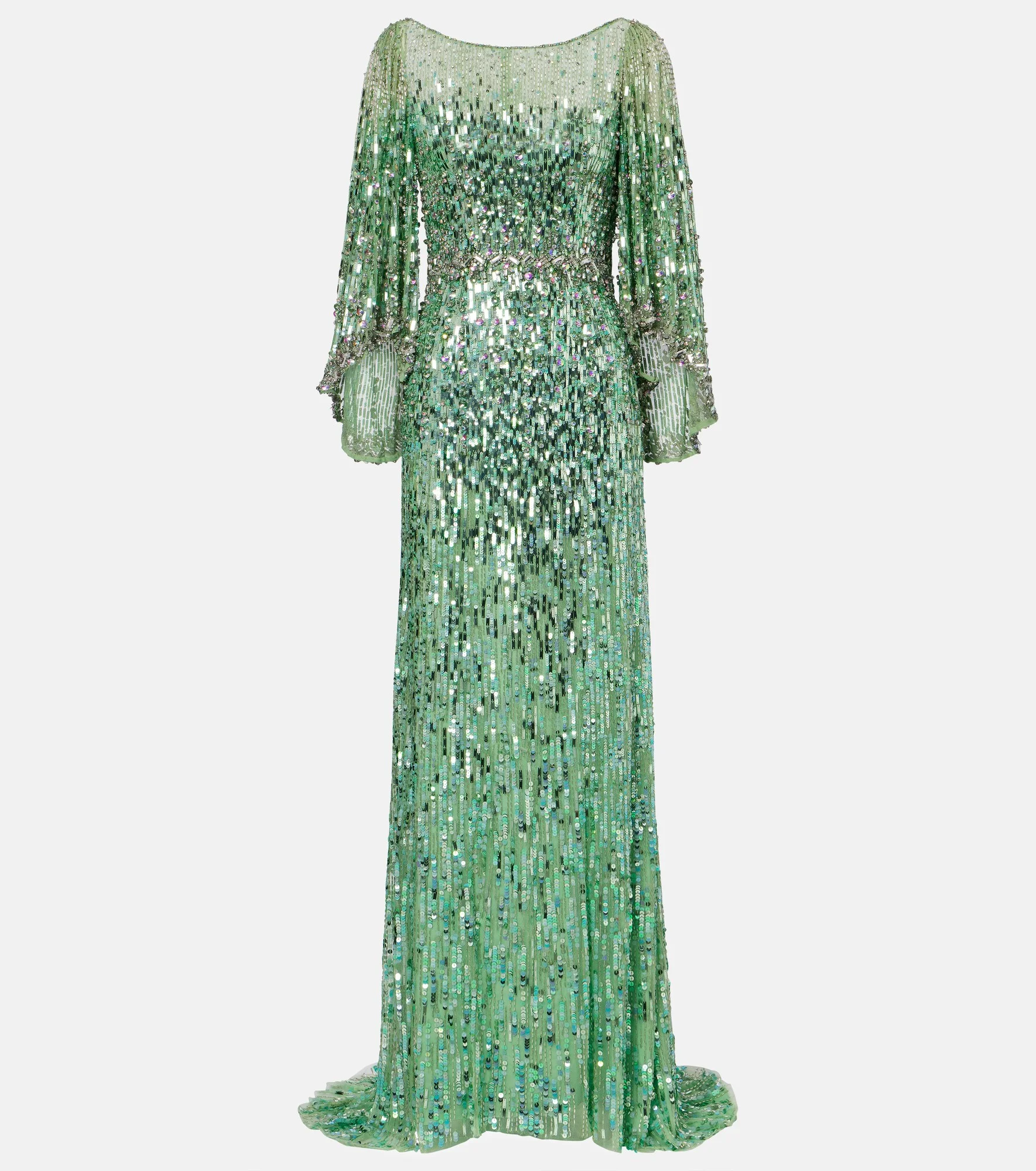 Ines embellished sequined gown - 1