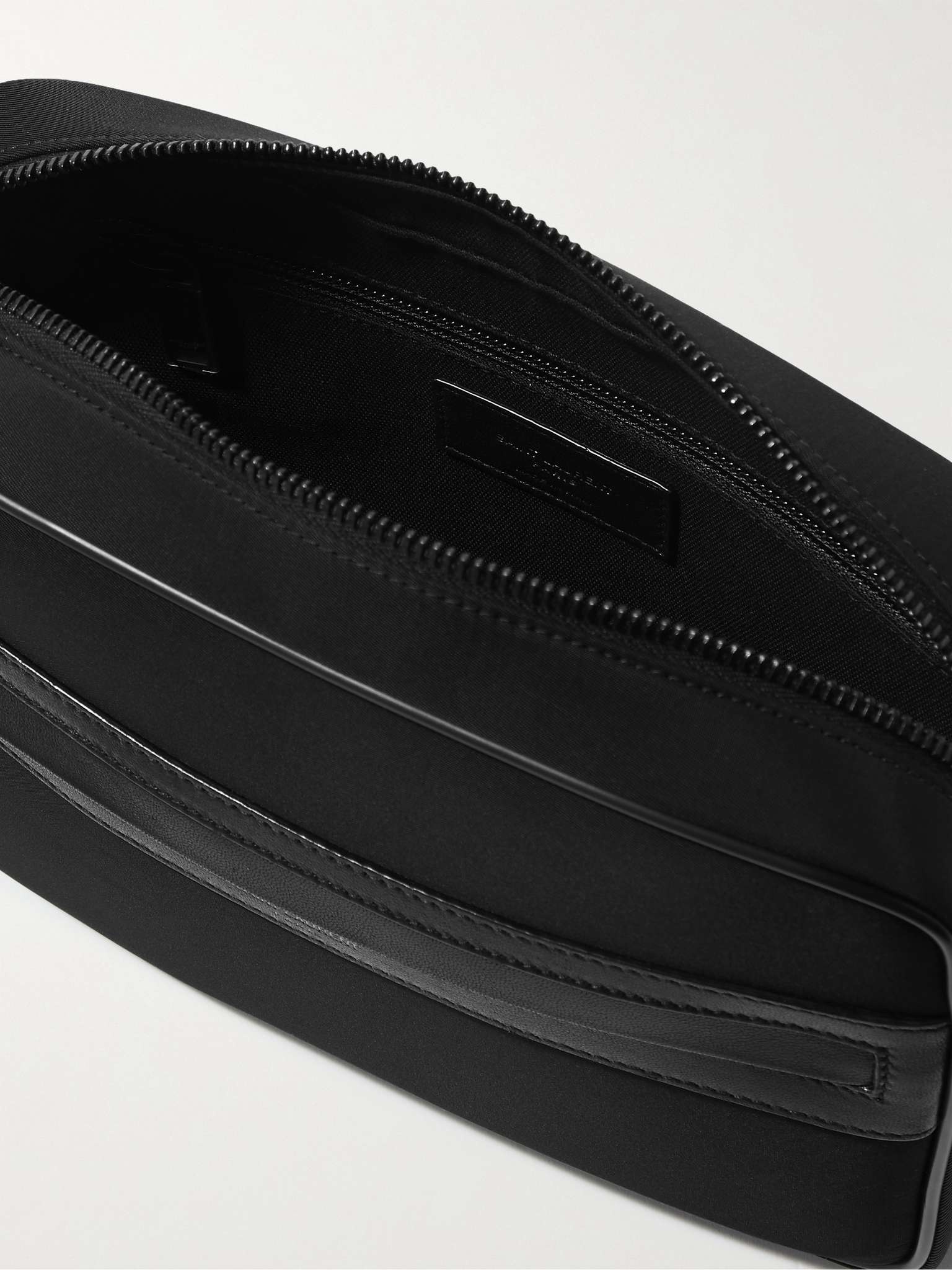 【SAINT LAURENT】Camp エコニール メッセンジャーバッグ レザー SAINT LAURENT Camp Leather-Trimmed ECONYL Messenger Bag