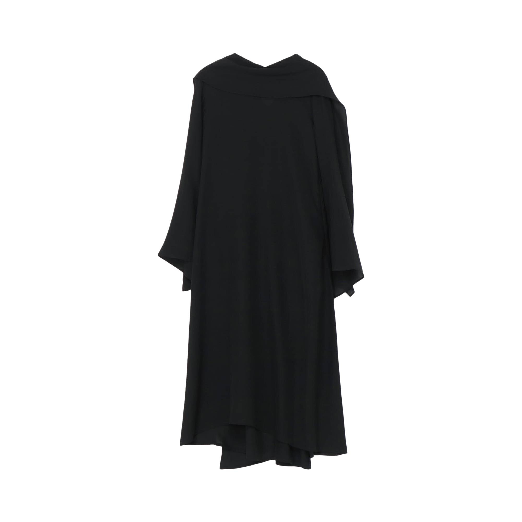 Yohji Yamamoto Stole Long Dress 'Black' - 1