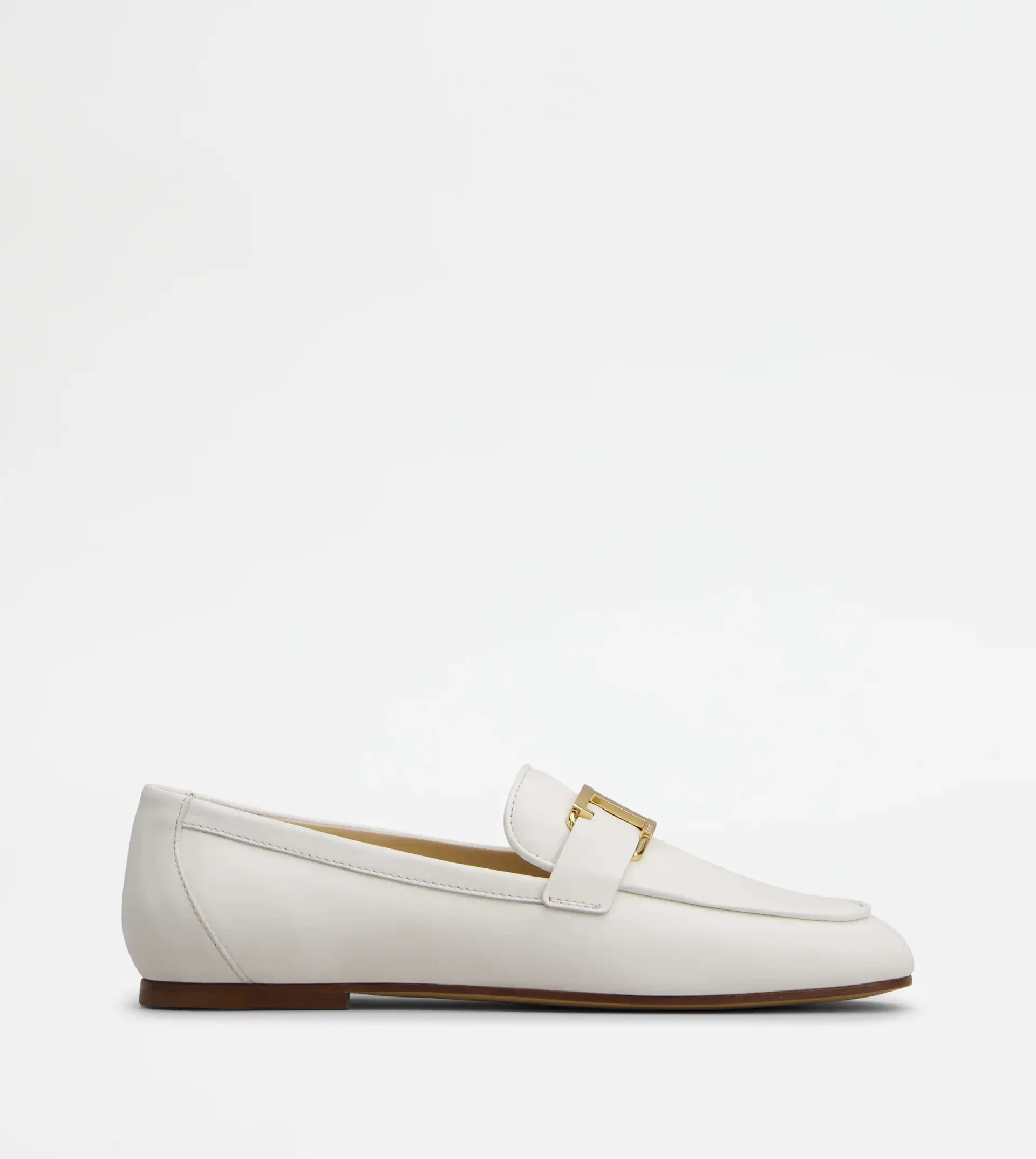 T TIMELESS LOAFERS IN LEATHER - WHITE - 1