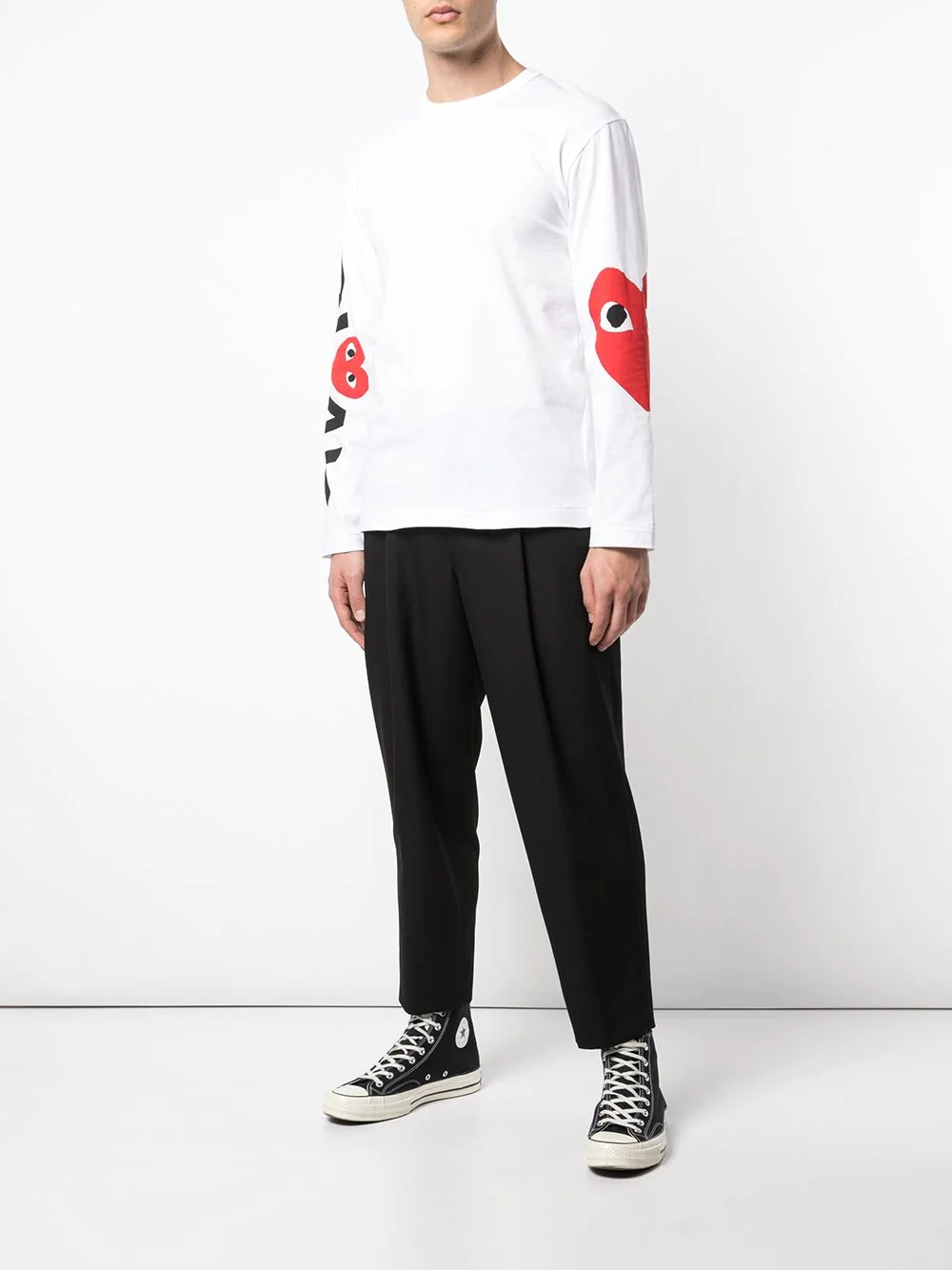 almond-eye long-sleeved T-shirt - 2