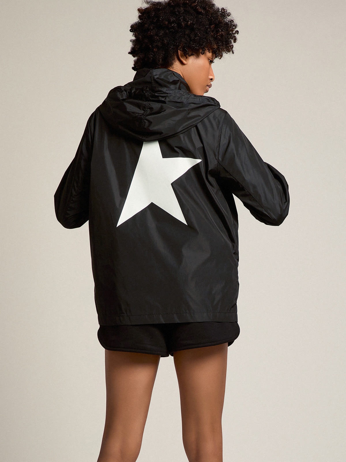 Women’s windcheater with contrasting white logo and star - 4