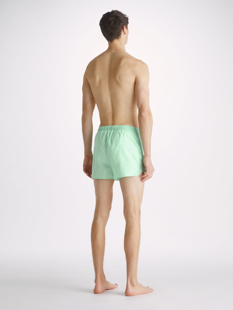 Men's Modern Fit Boxers Amalfi Cotton Batiste Mint - 4