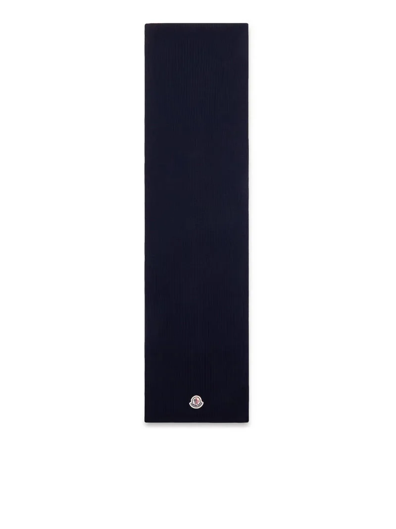 Moncler Men Wool Scarf With Logo - 1