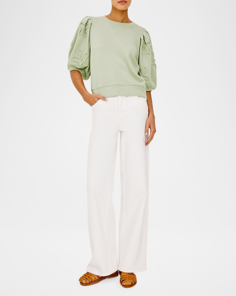 Rails Camy Floral Puff-Sleeve Sweatshirt outlook