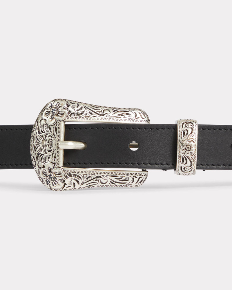 'KENZO Buckle' western leather belt 3