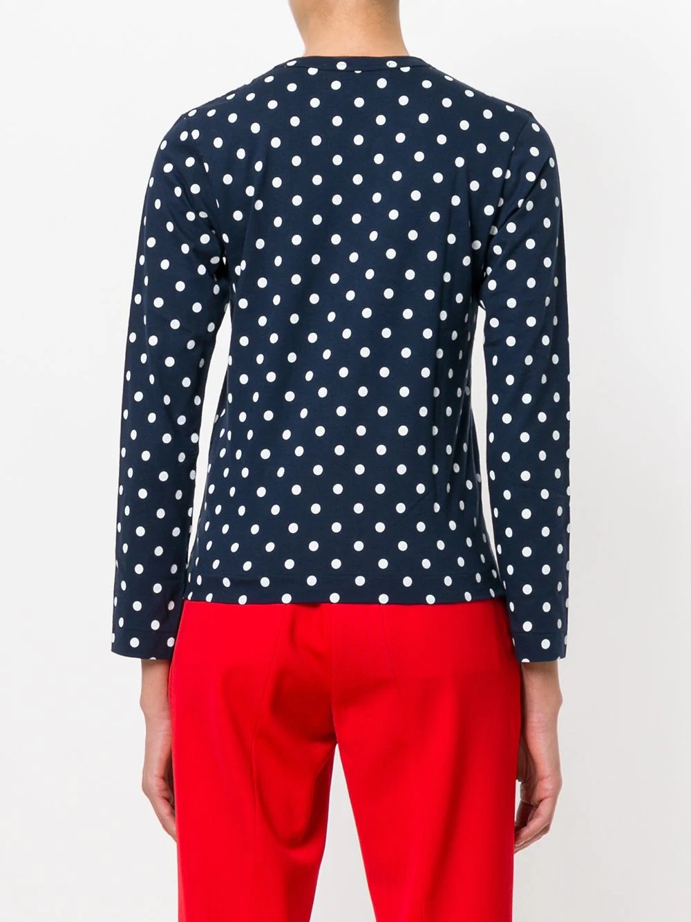 polka dot heart logo T-shirt - 4