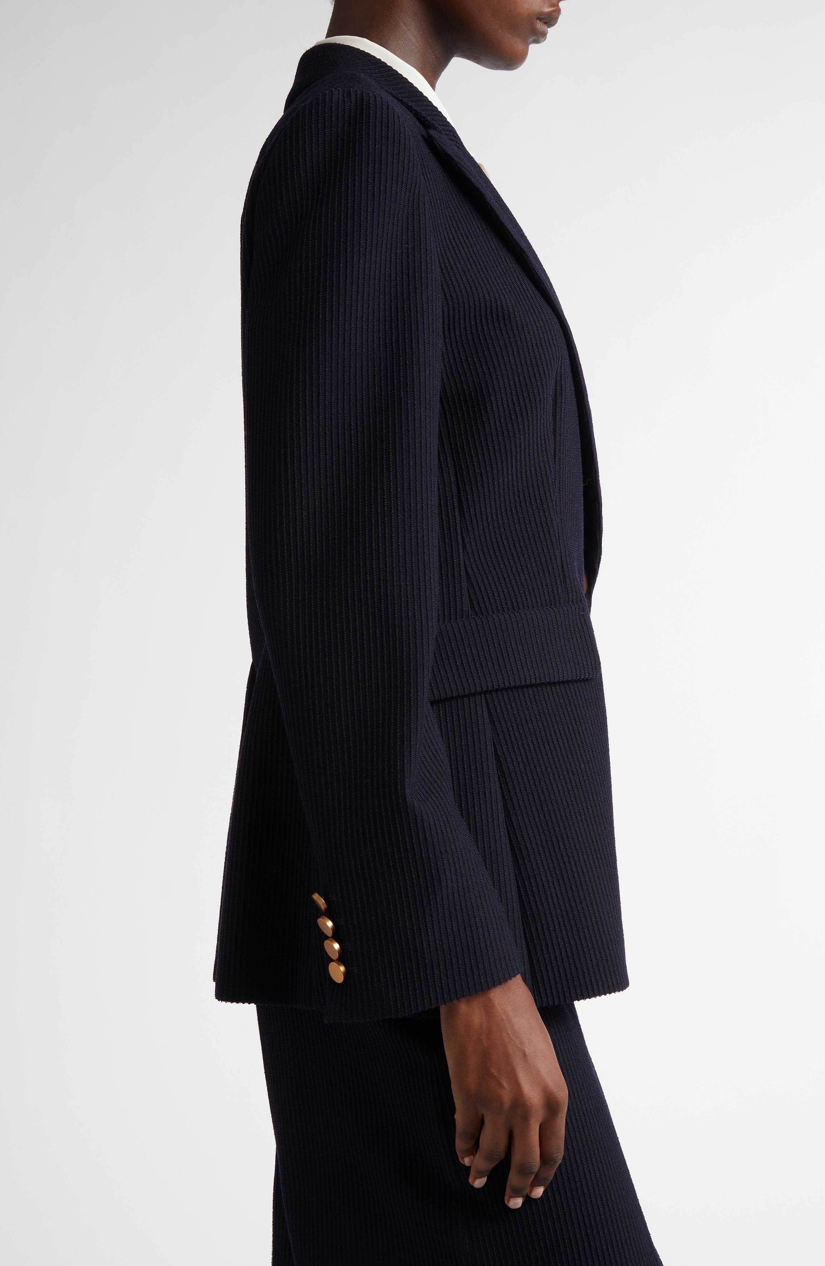 Max Mara Pagano Wool Blend Jacket in Ultramarine at Nordstrom - 4