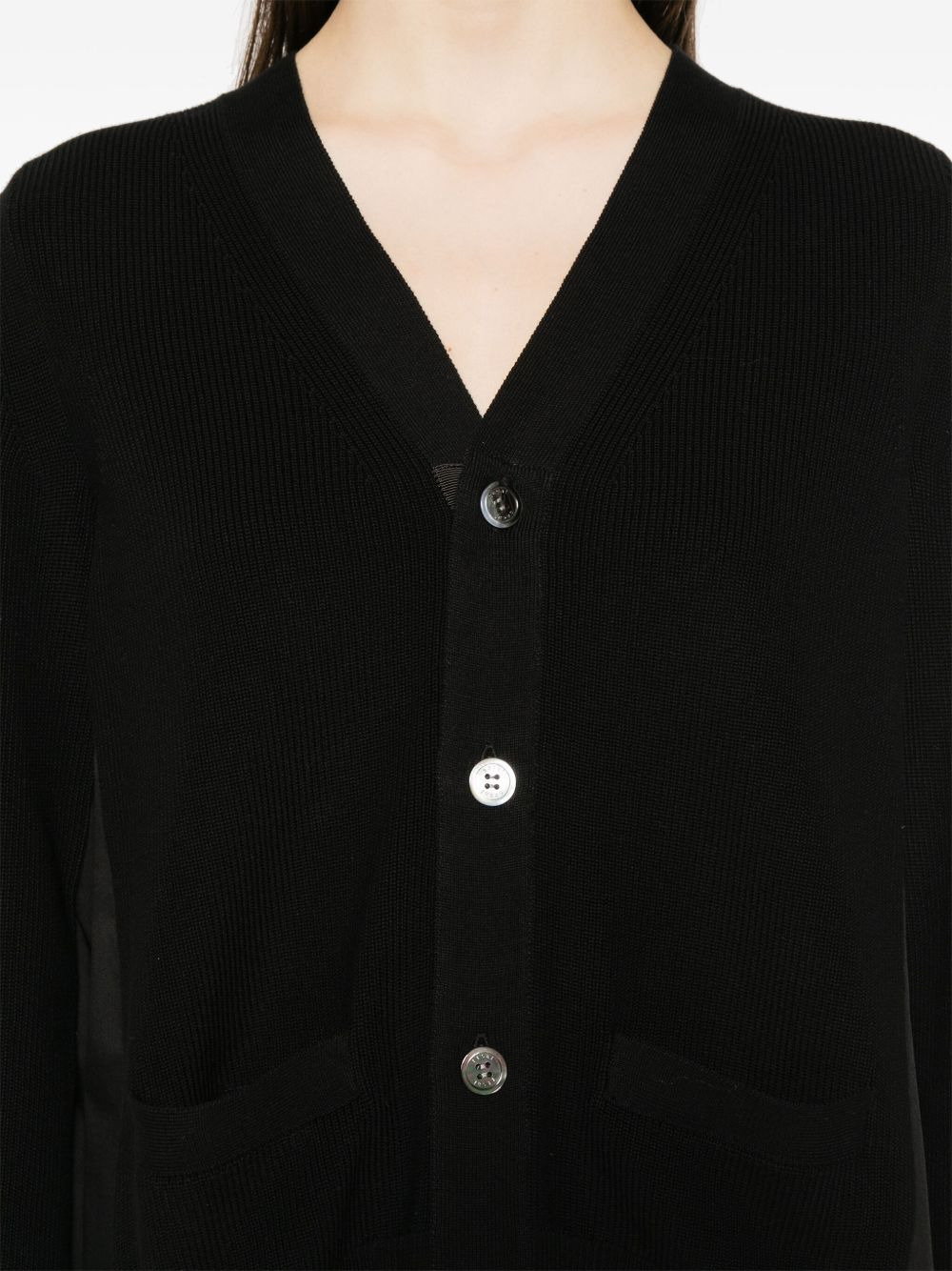 Sacai Women V-Necked Cardigan - 2