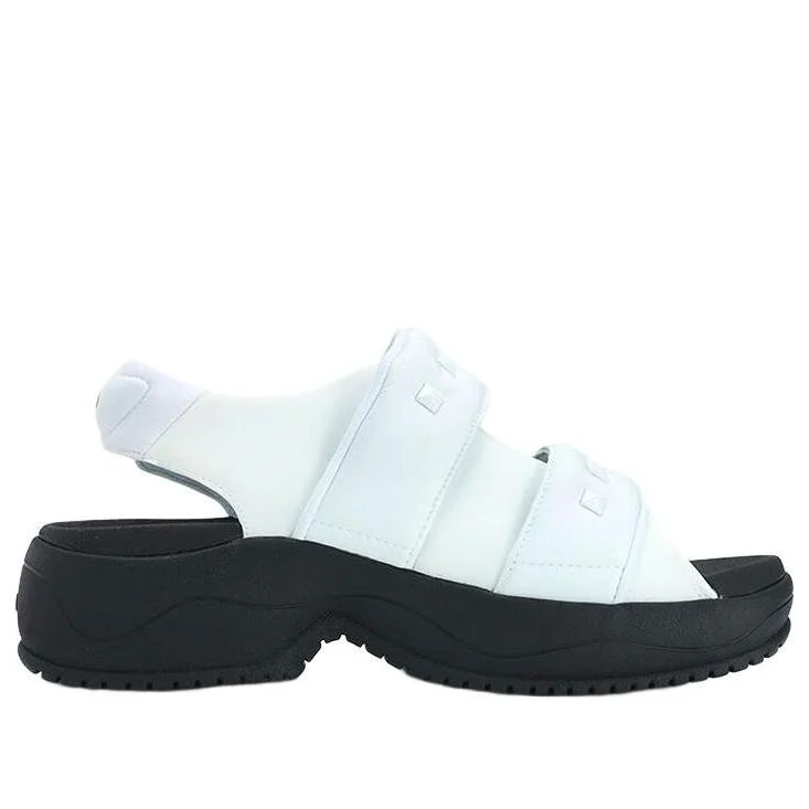 (WMNS) FILA Puff Sandals 'White Black' F12W321401FWA - 1