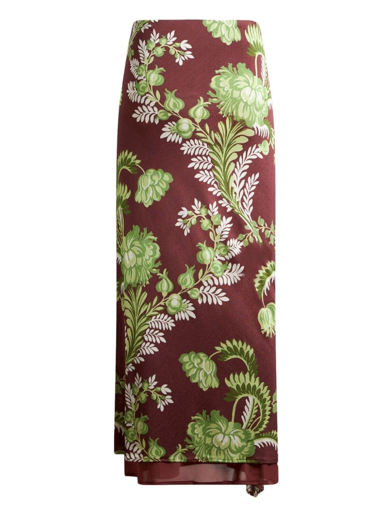 Etro floral-print midi skirt outlook