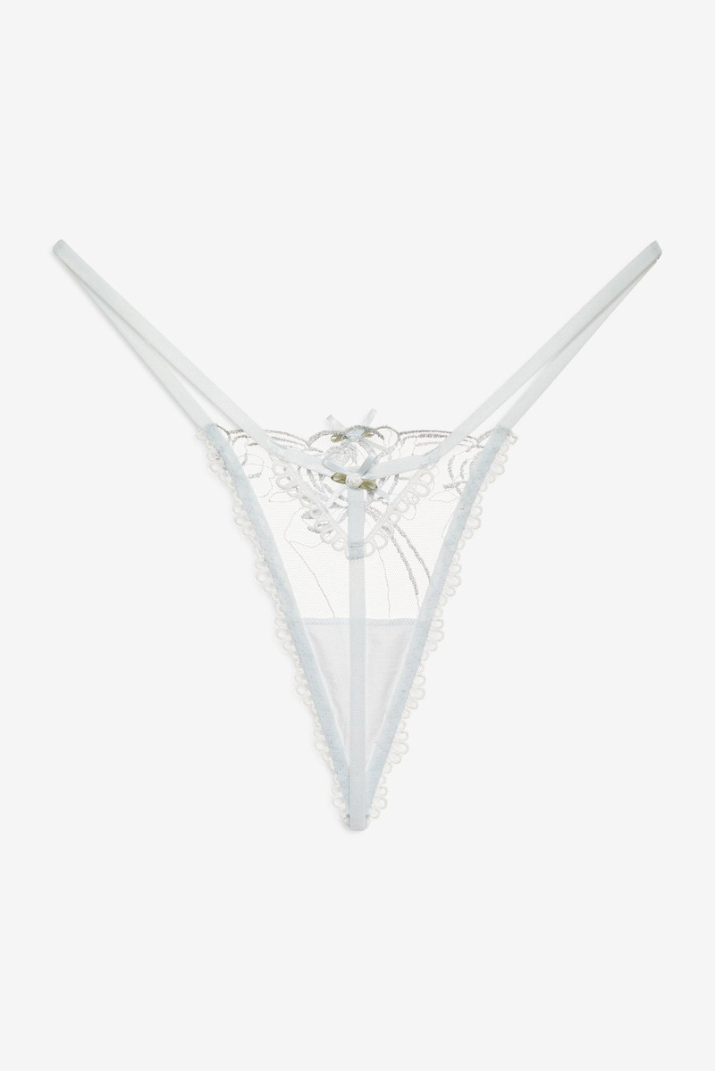 For Love & Lemons Shimmer Garden Thong Panty outlook