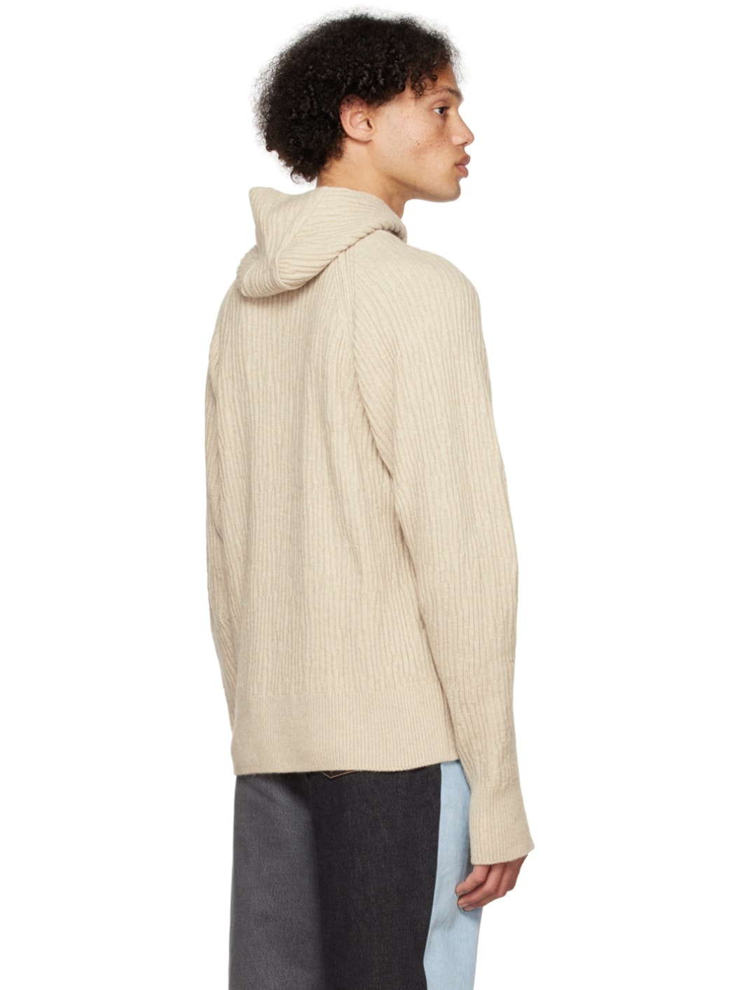 Beige Clava Hoodie - 3