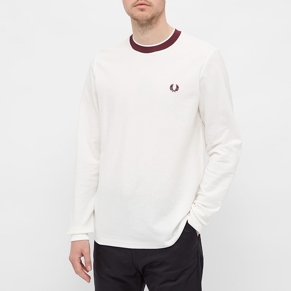 Fred Perry Long Sleeve Crepe Jersey Tee - 4