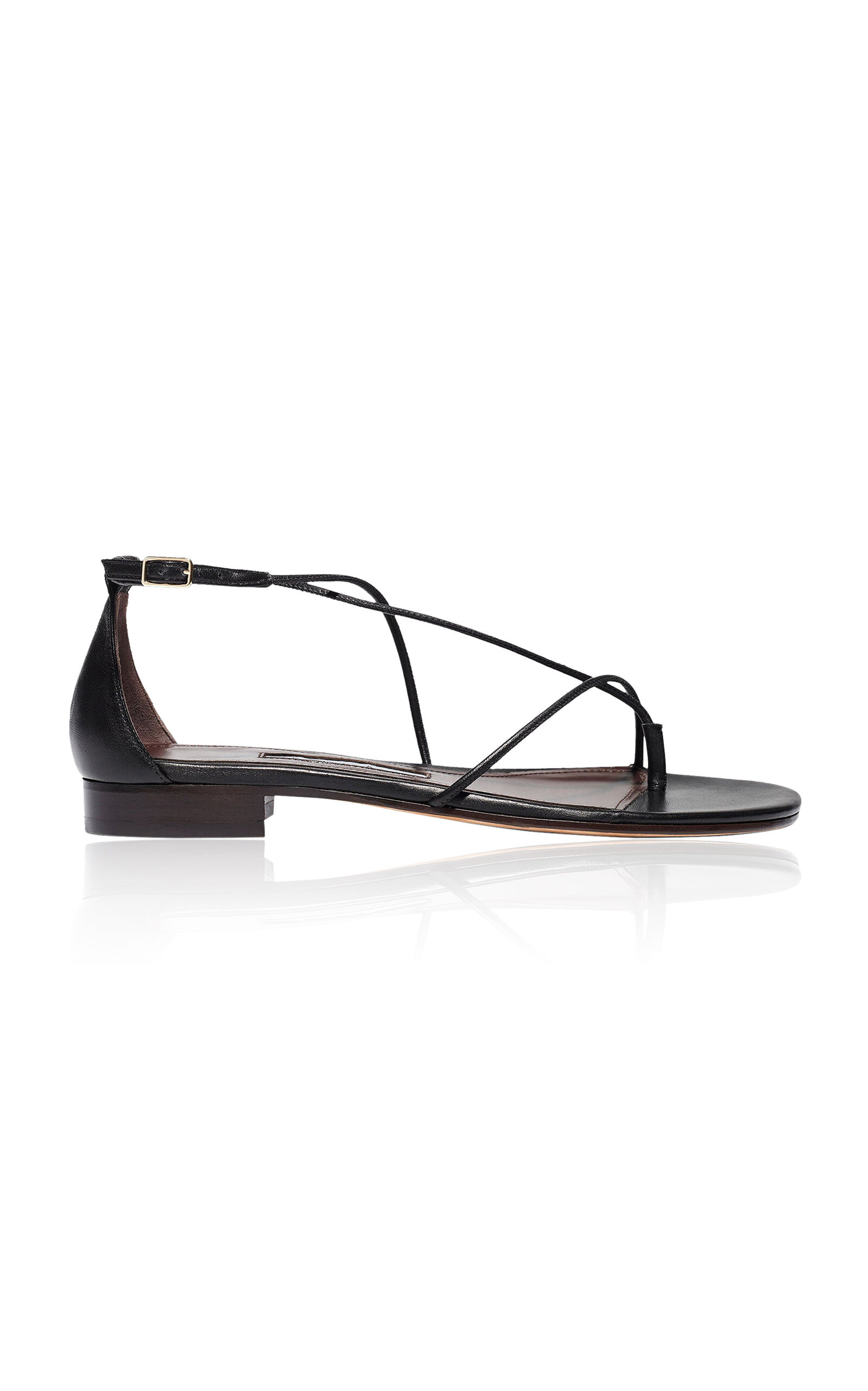 Leather Sandals black - 1