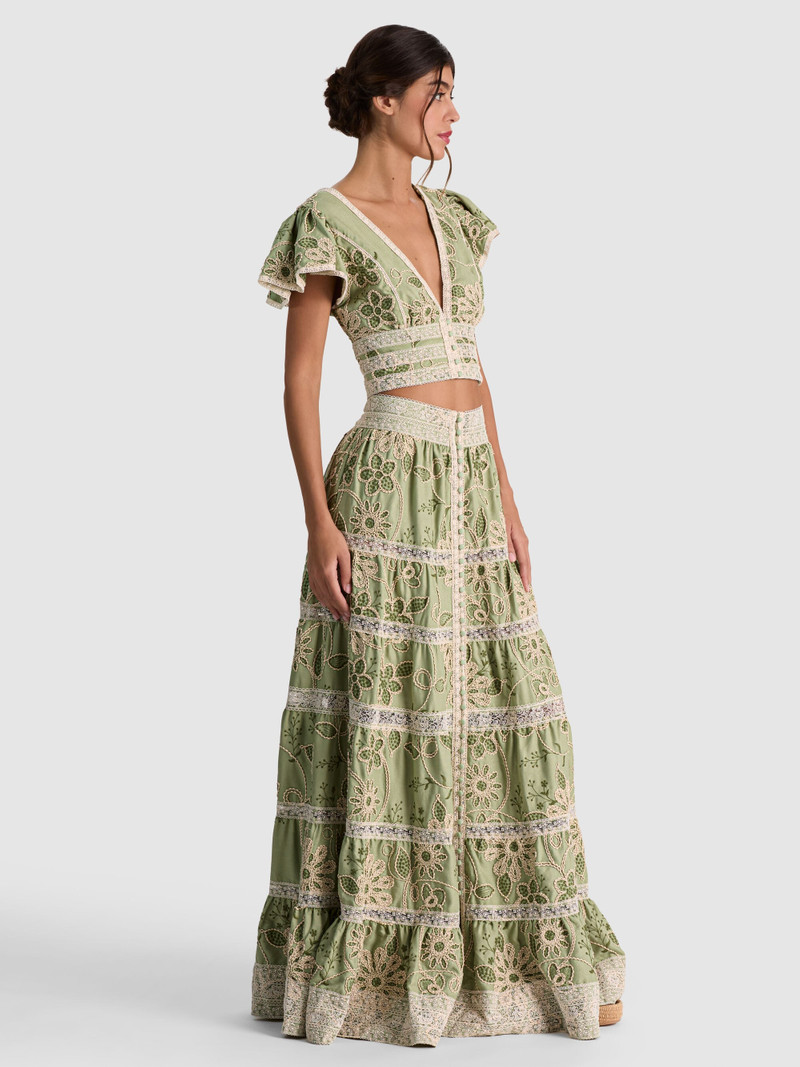 ADIRA EMBROIDERED MAXI SKIRT 6