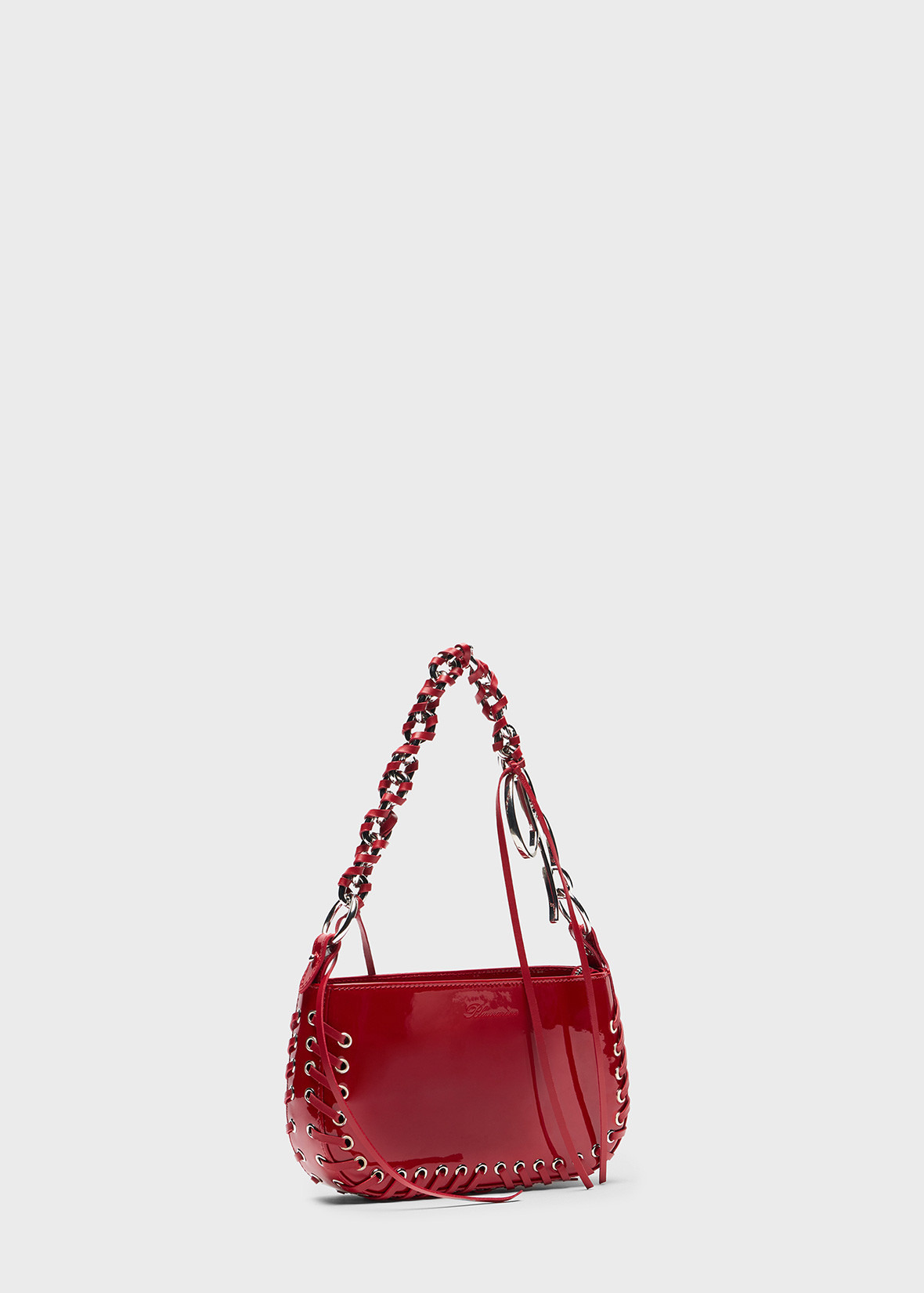 TOY MINI IN PATENT LEATHER WITH EYELETS AND LACES - 2