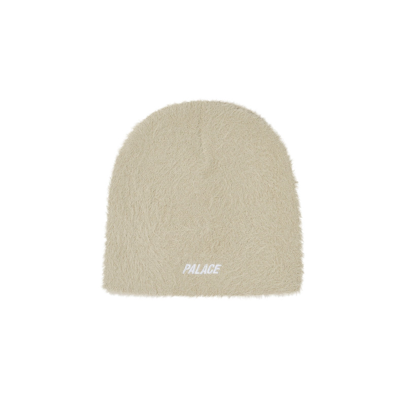 PALACE FAUX MOHAIR P NEIN CUFF BEANIE STONEY GREY outlook