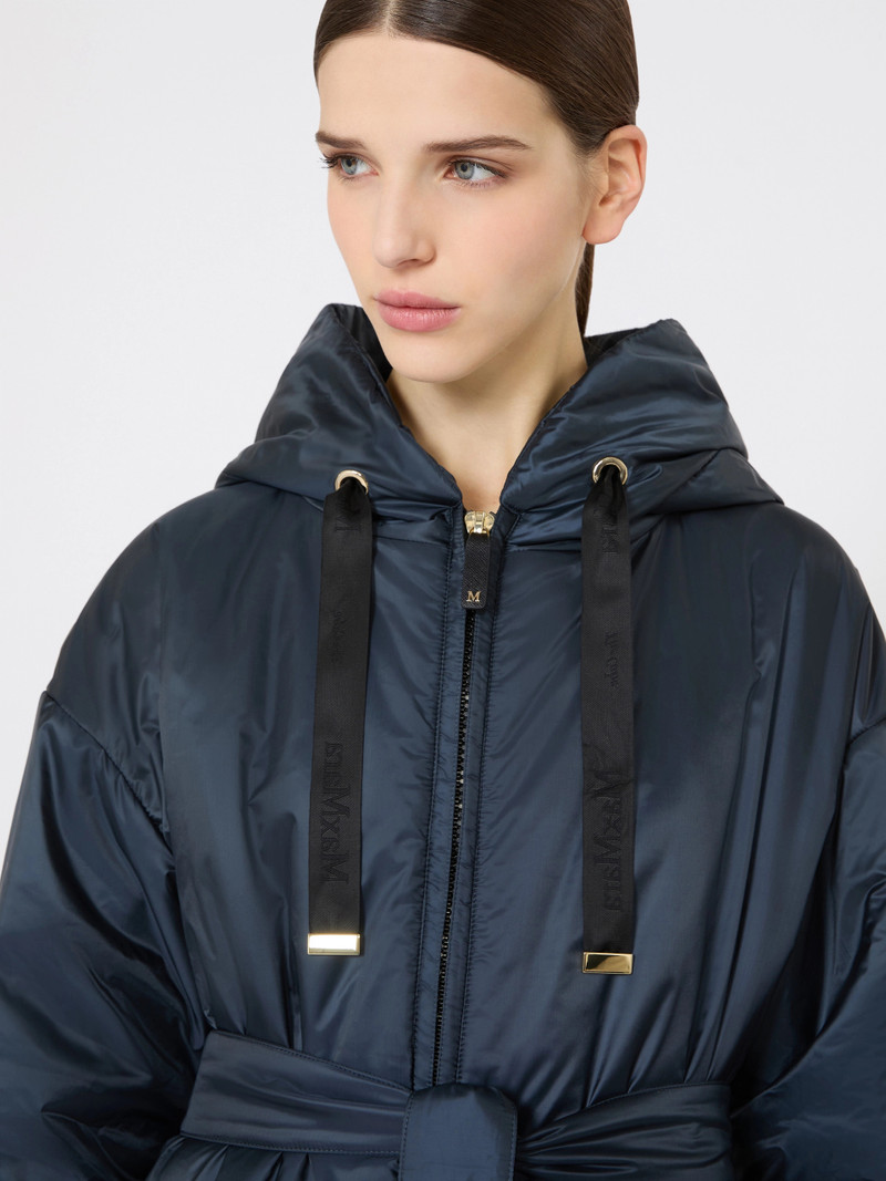 DIONISO Water-repellent canvas padded parka - MIDNIGHTBLUE 5