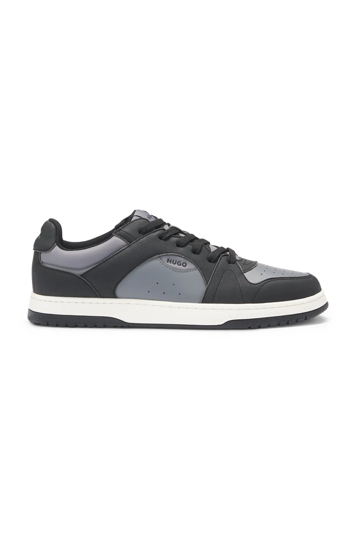 LOW-TOP TRAINERS WITH FAUX LEATHER - 1