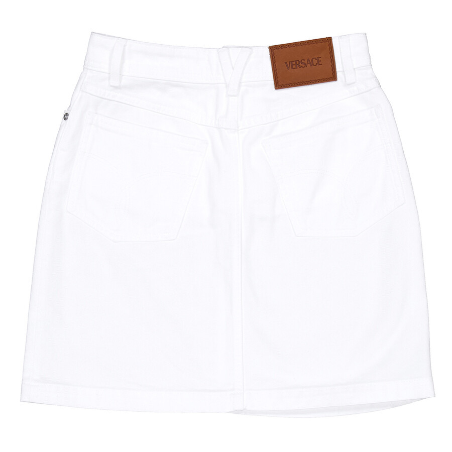 Versace Cotton Denim A-Line Skirt - 7
