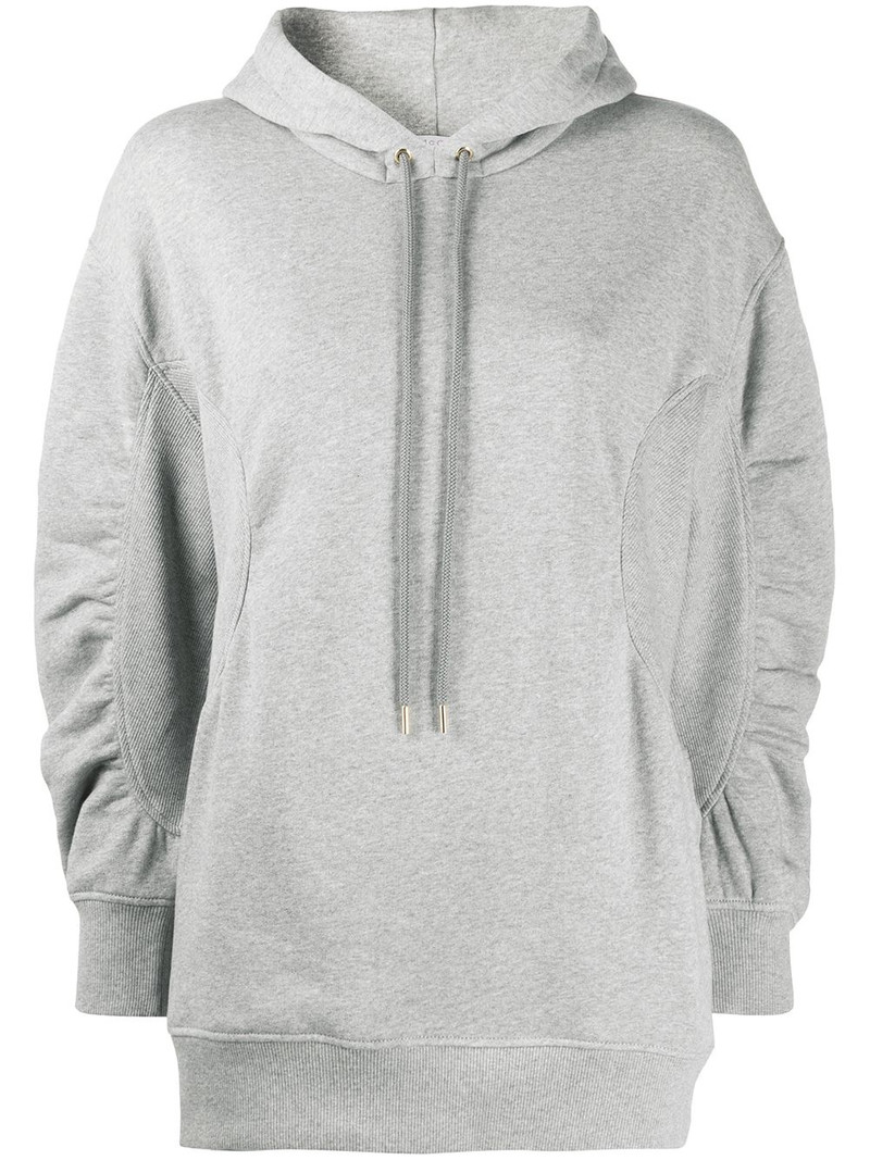 flared sleeve hoodie - 1
