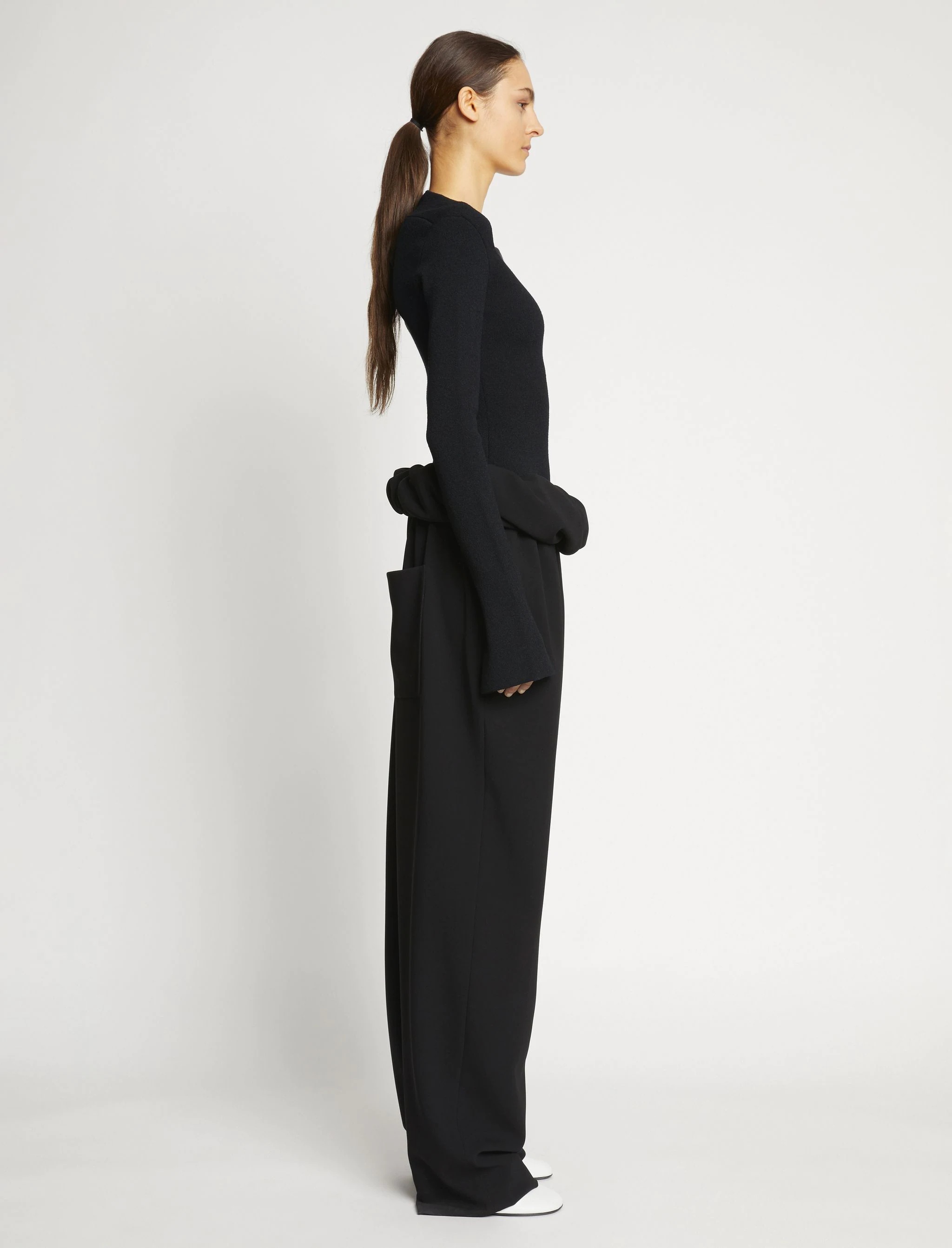Textured Viscose Knit Sweater - 4