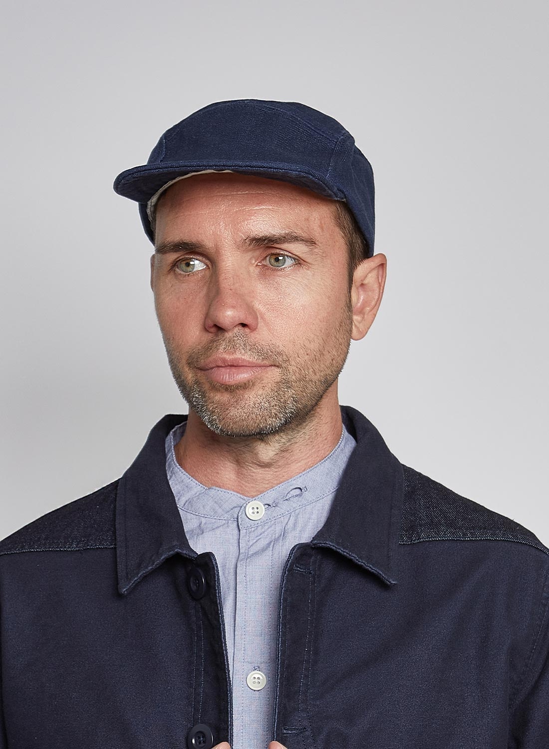 新品 Nigel Cabourn - 5 PANEL HEAVY COTTON Nigel Cabourn 5 Panel Cap Heavy Cotton in Black Navy