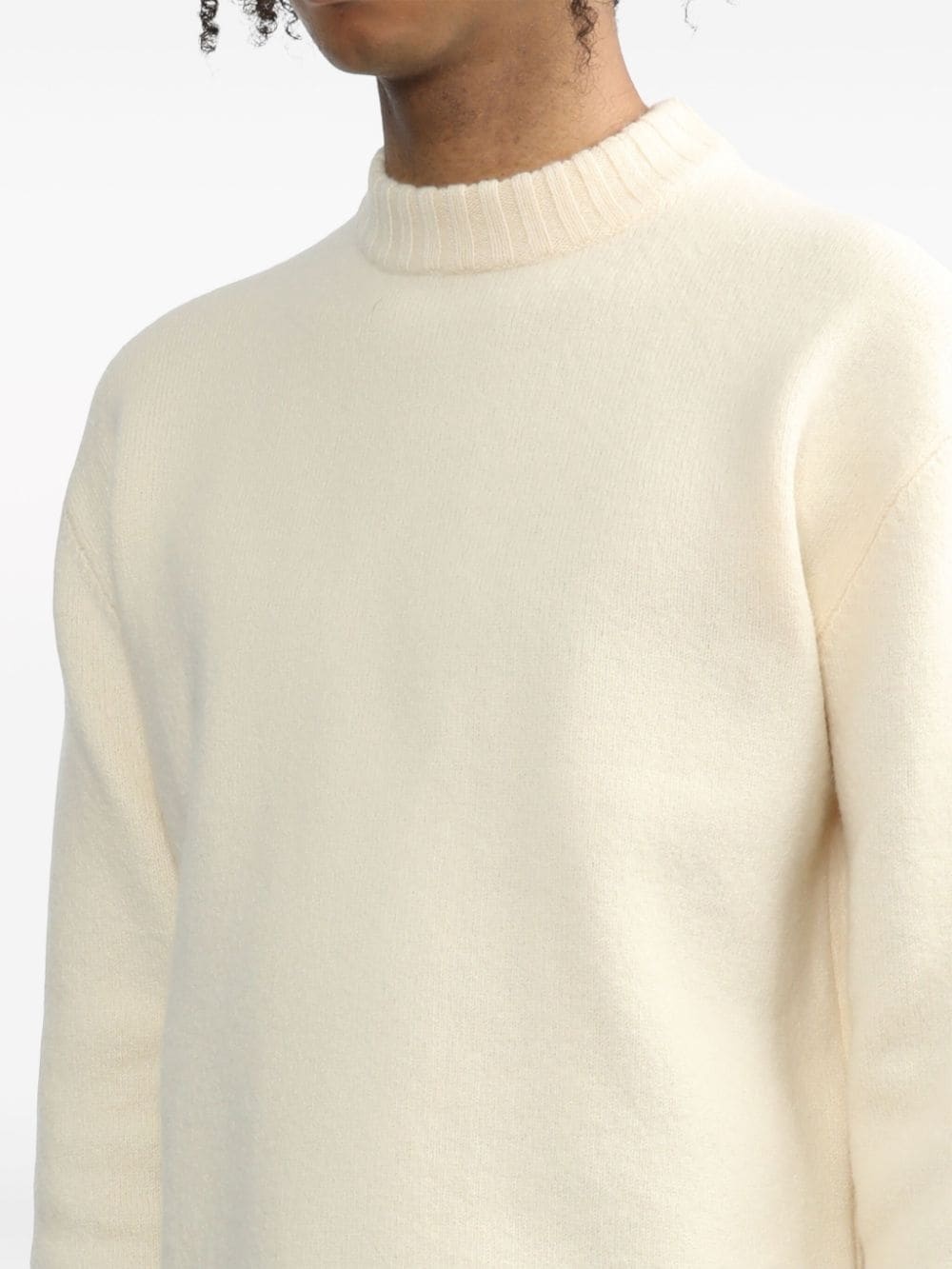 crew-neck wool jumper - 5