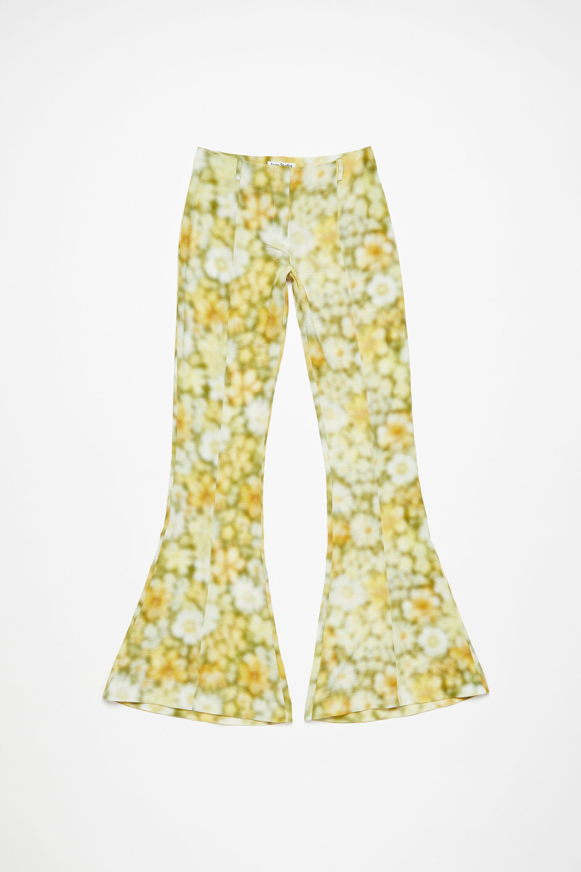 Fluid print trousers - Green multi - 1