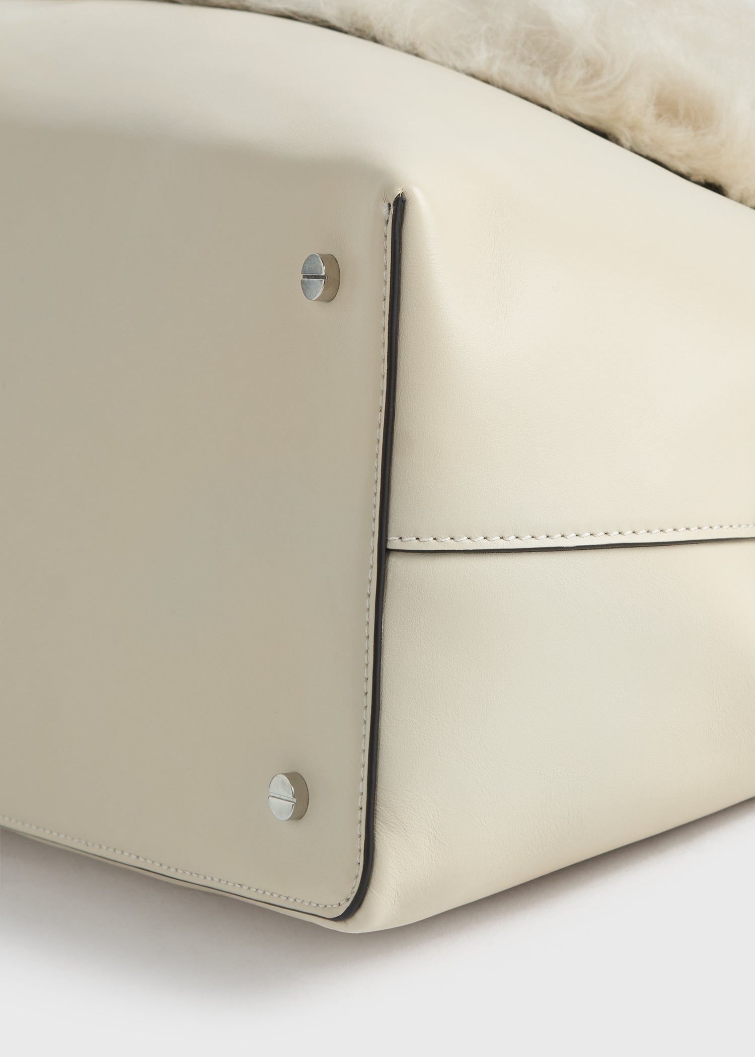 Shearling bag ecru - 5