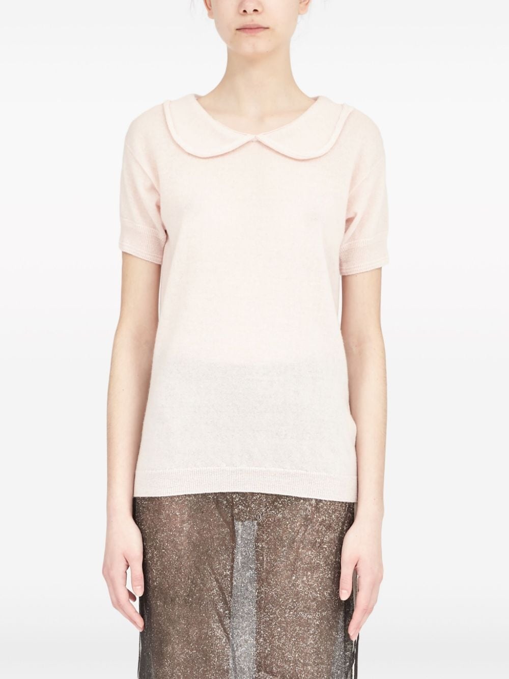 wool-cashmere blend top - 2