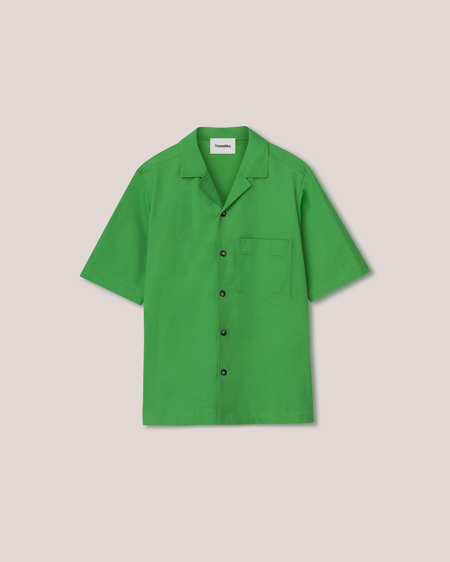 BODIL - Tech twill shirt - Green - 1