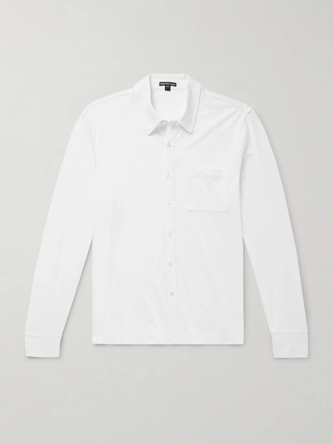 Clean Finish Slim-Fit Cotton-Jersey Shirt - 1
