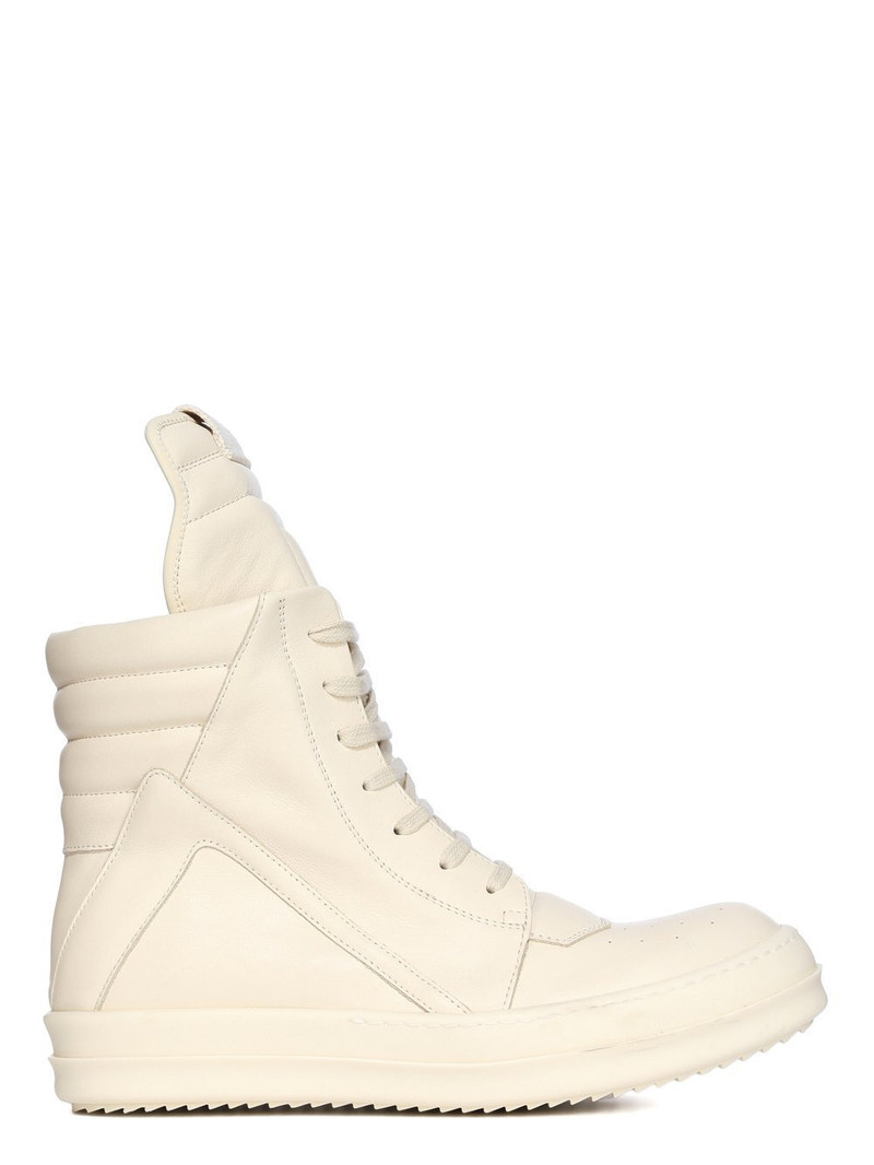 Rick Owens Leather Geobasket Sneakers 1