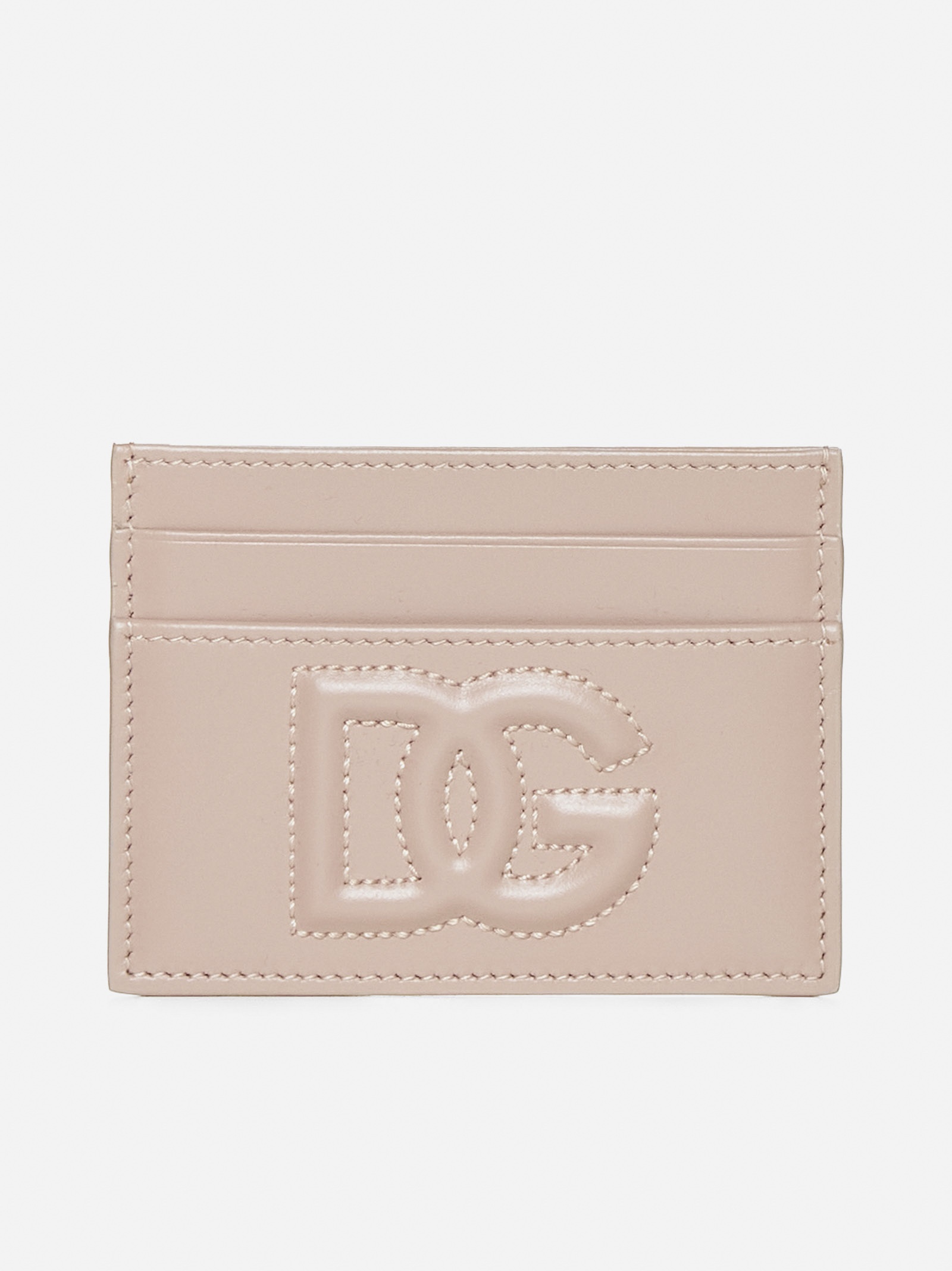 DG logo leather card holder - 1