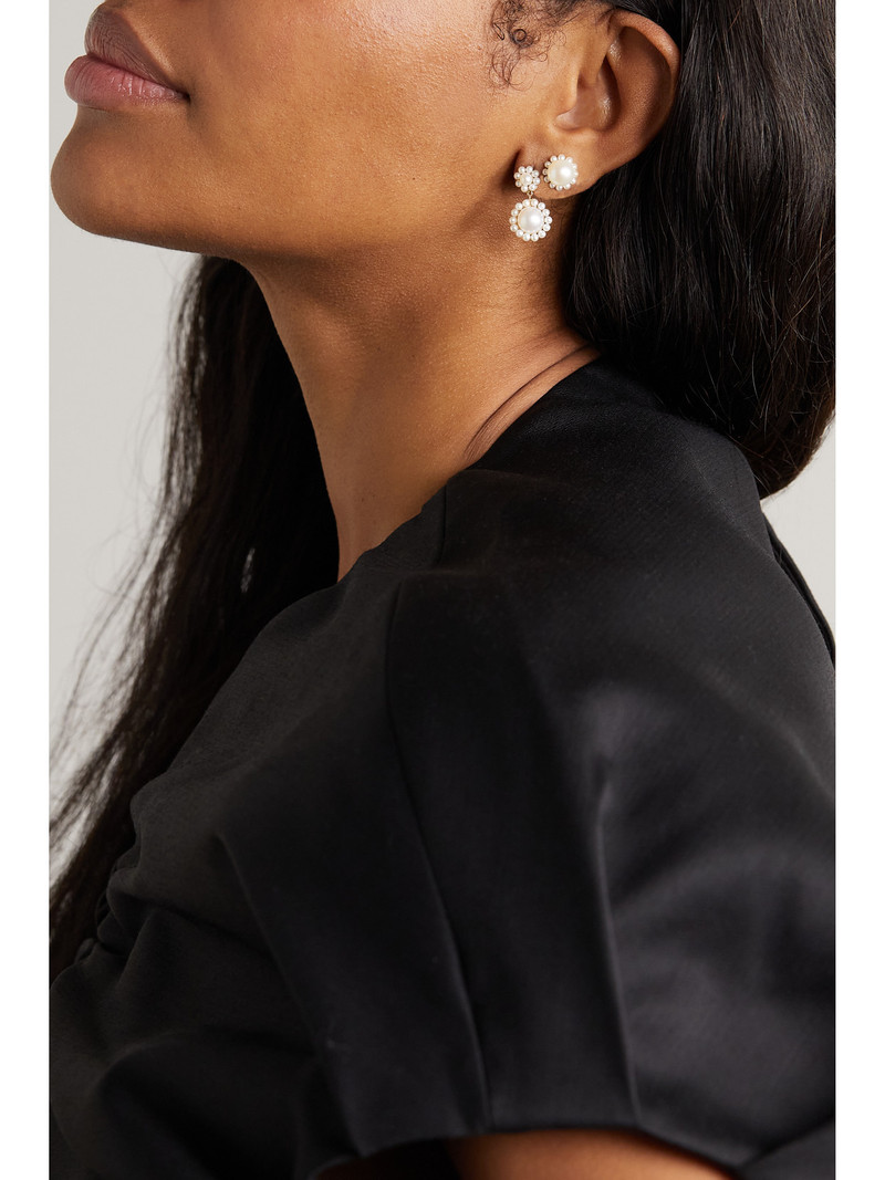 SOPHIE BILLE BRAHE Deux Jeanne 14-karat Recycled Gold Pearl Single Earring outlook