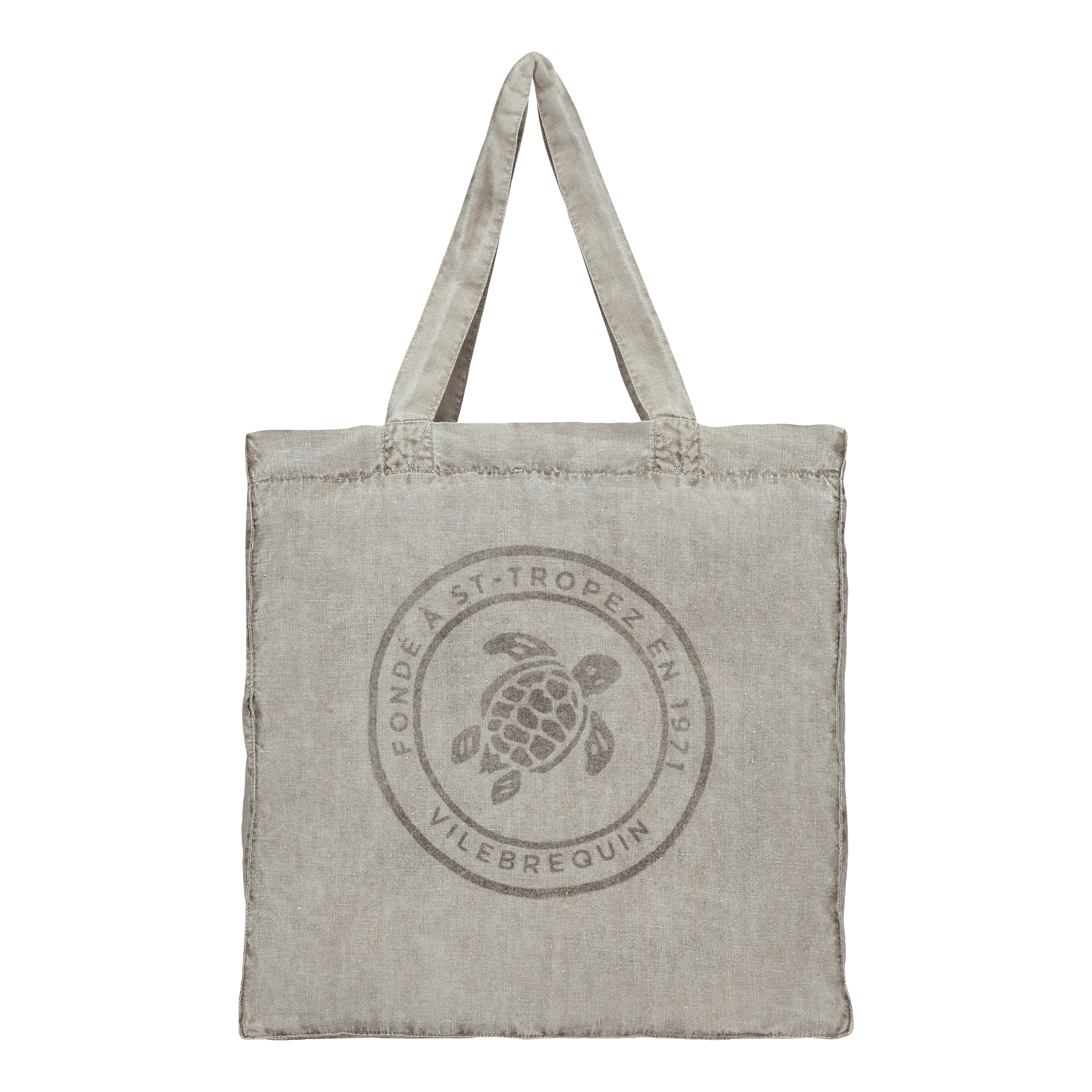 Linen Turtle Unisex Tote Bag Mineral Dye - 1