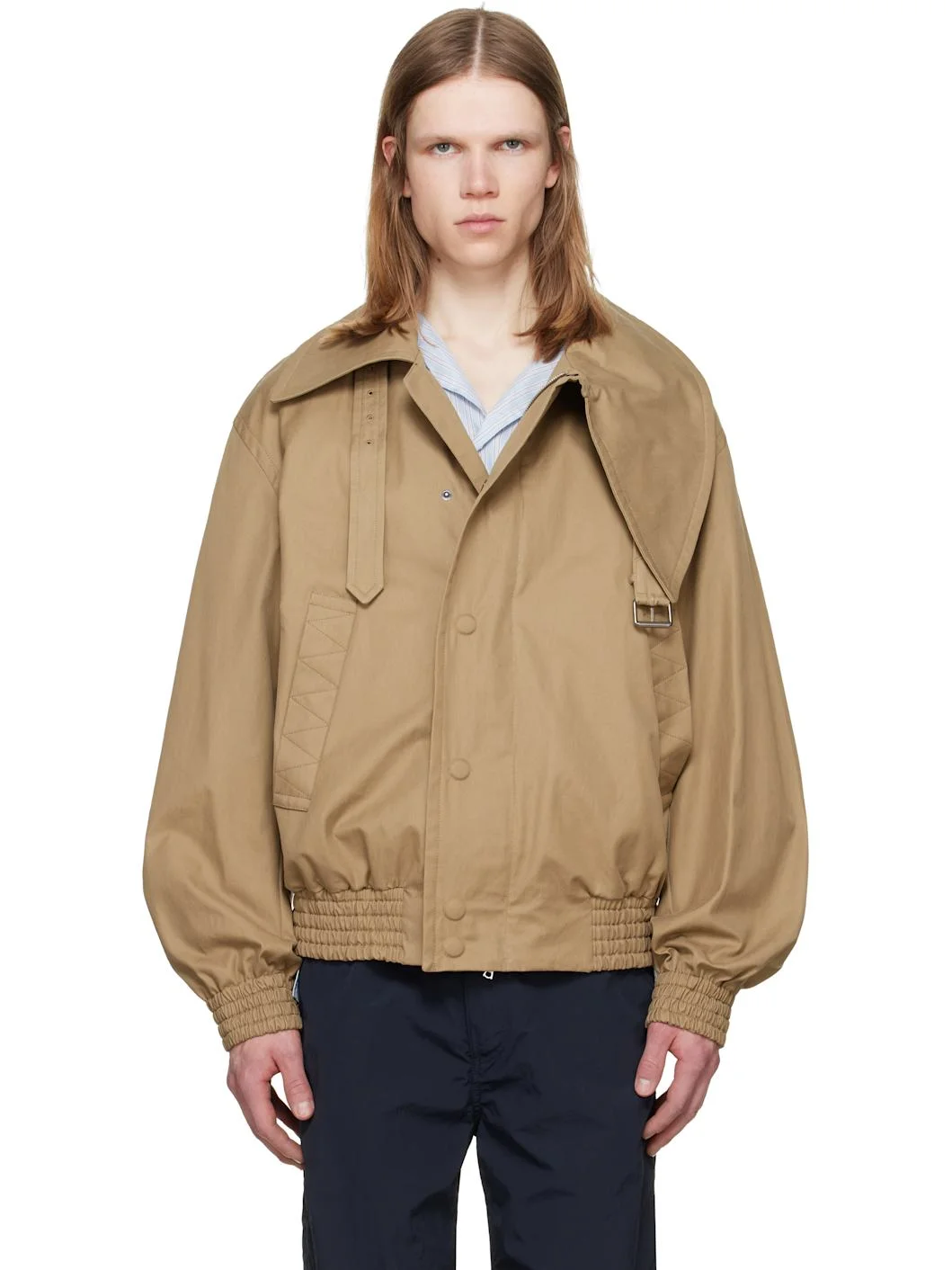 Beige Cotton Jacket - 1
