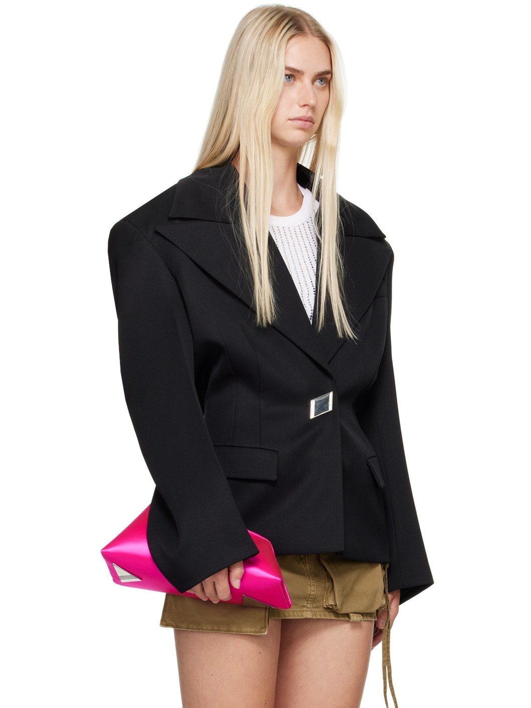 Black Single-Breasted Blazer - 2