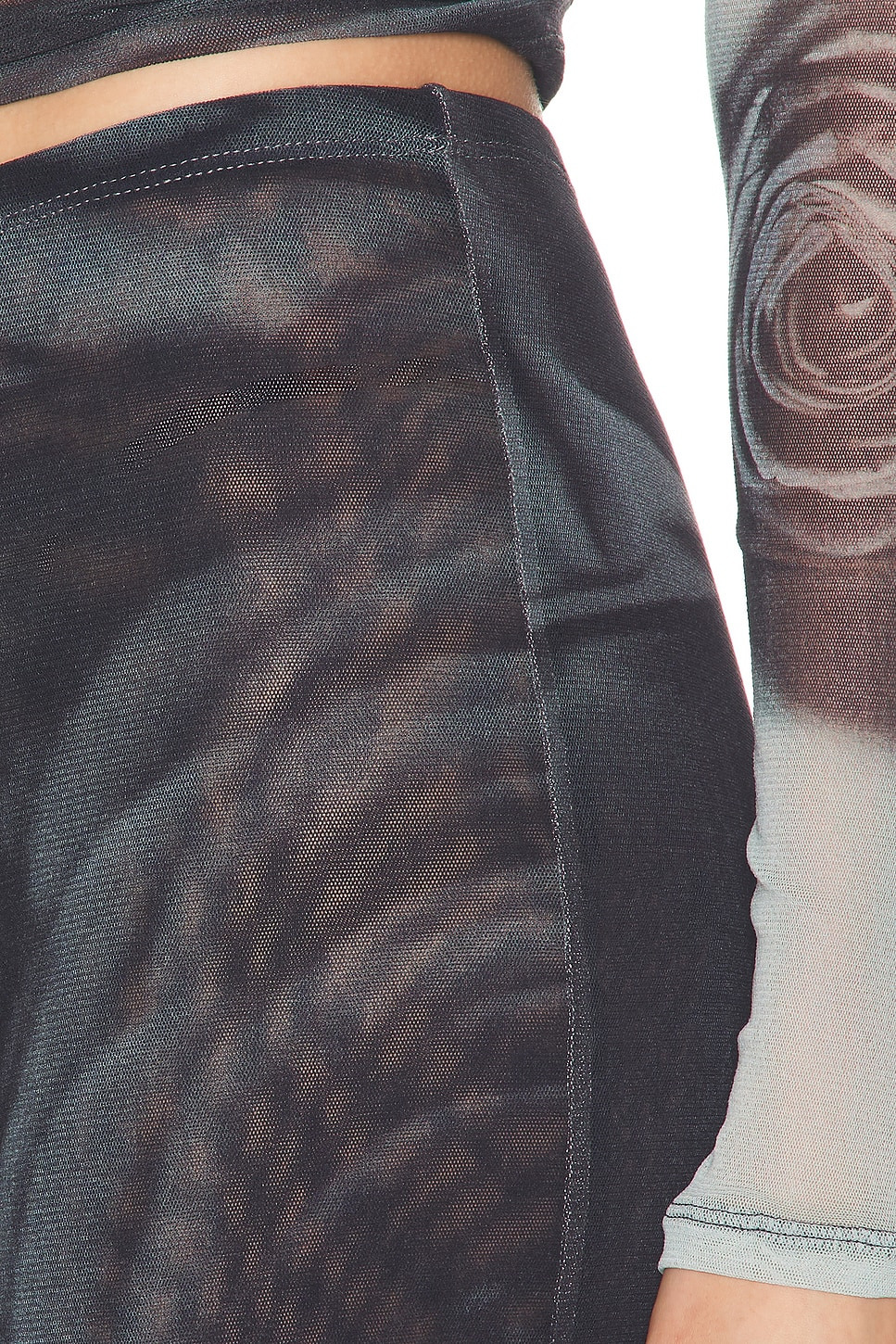 Blurry Roses Printed Straight Trouser - 6