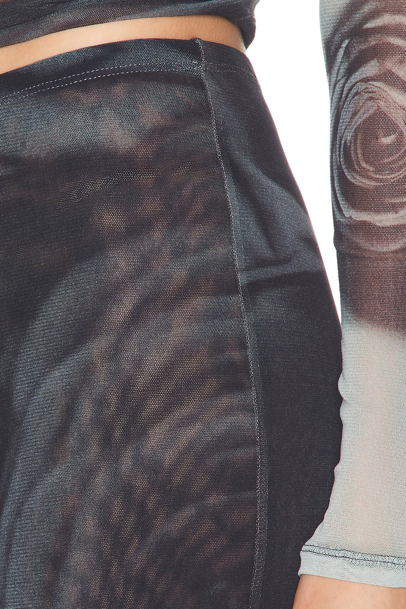 Jean Paul Gaultier Blurry Roses Printed Straight Trouser outlook