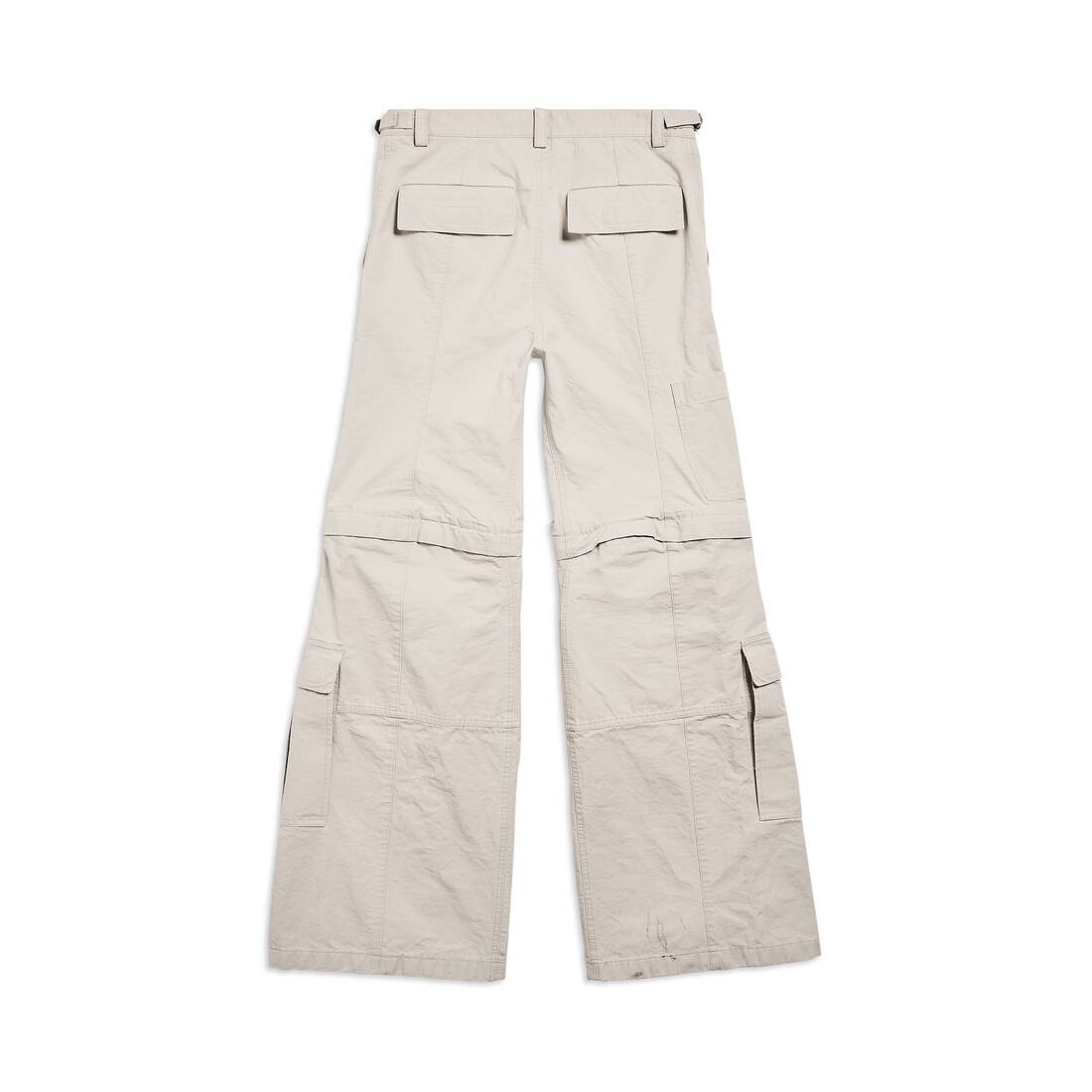 BALENCIAGA Flared Cargo Pants in Beige